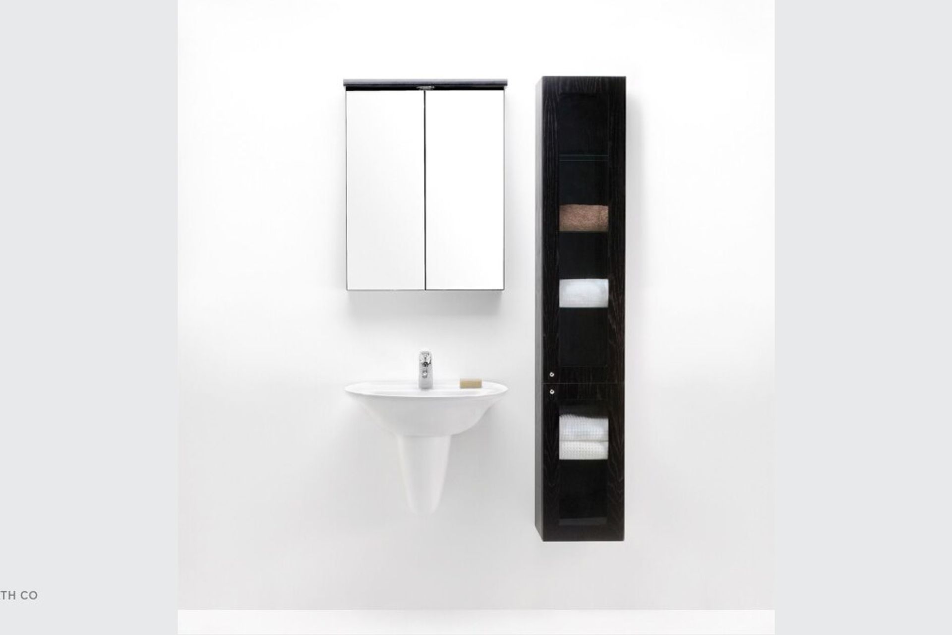 Bath Co - Tall Cupboards with Clear Glass Door by Michel Cesar