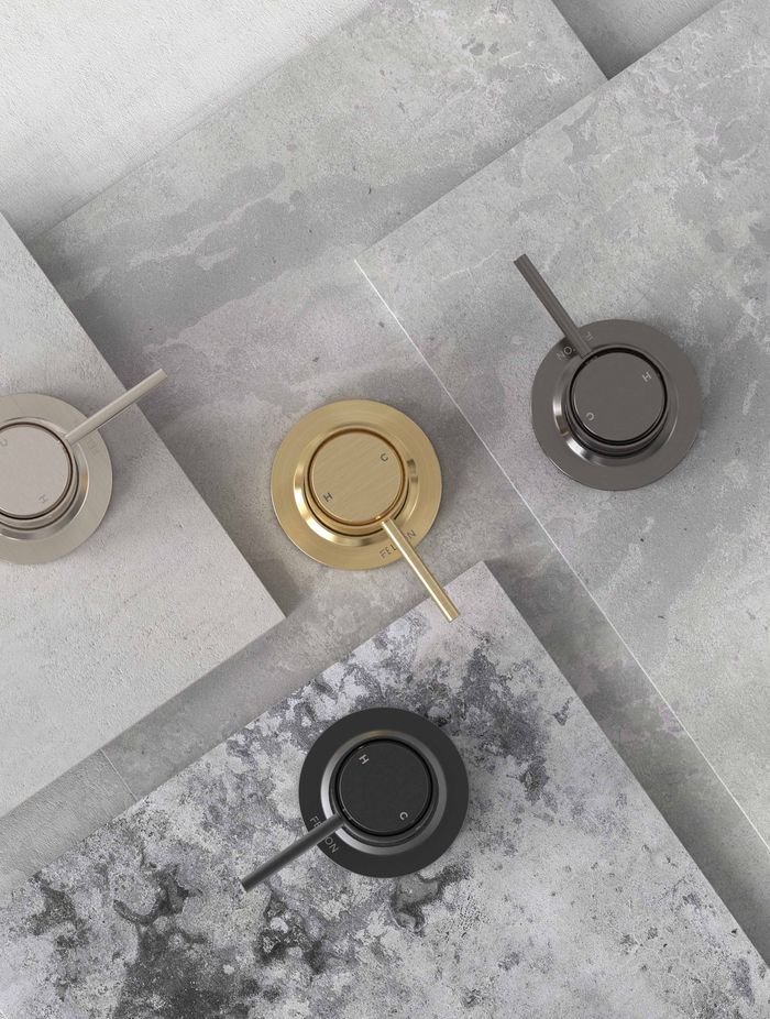 Not all shower mixers take up much space.