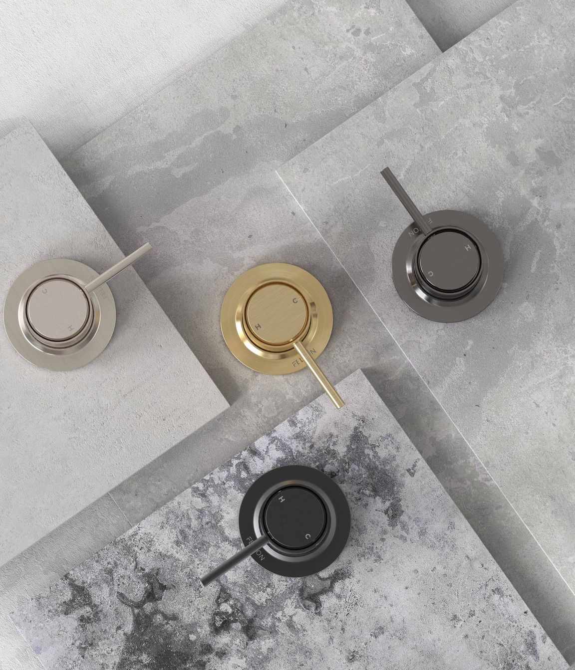 Not all shower mixers take up much space.