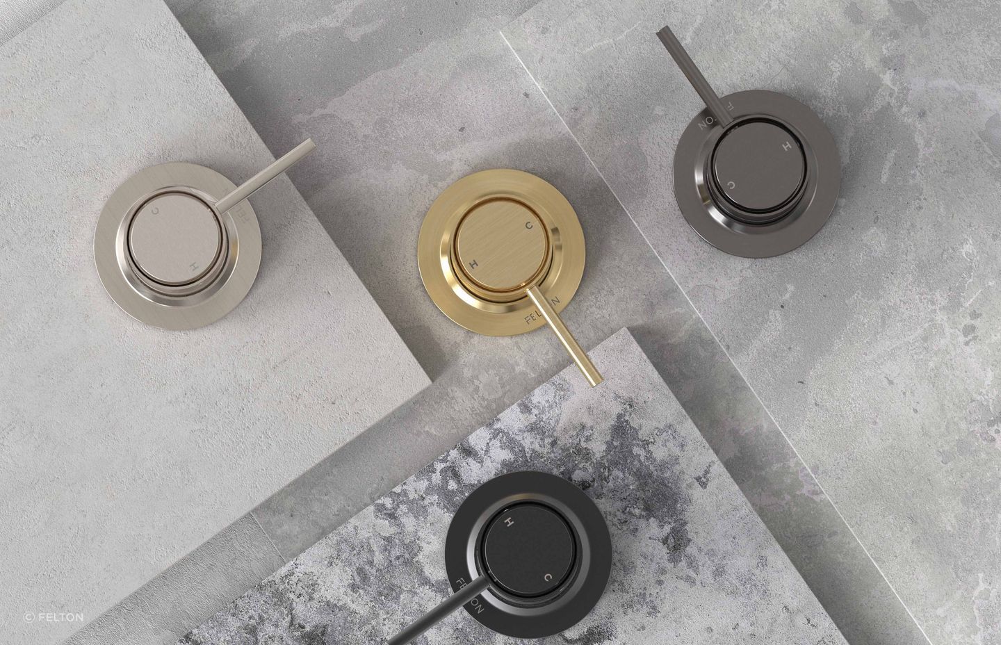 Not all shower mixers take up much space.