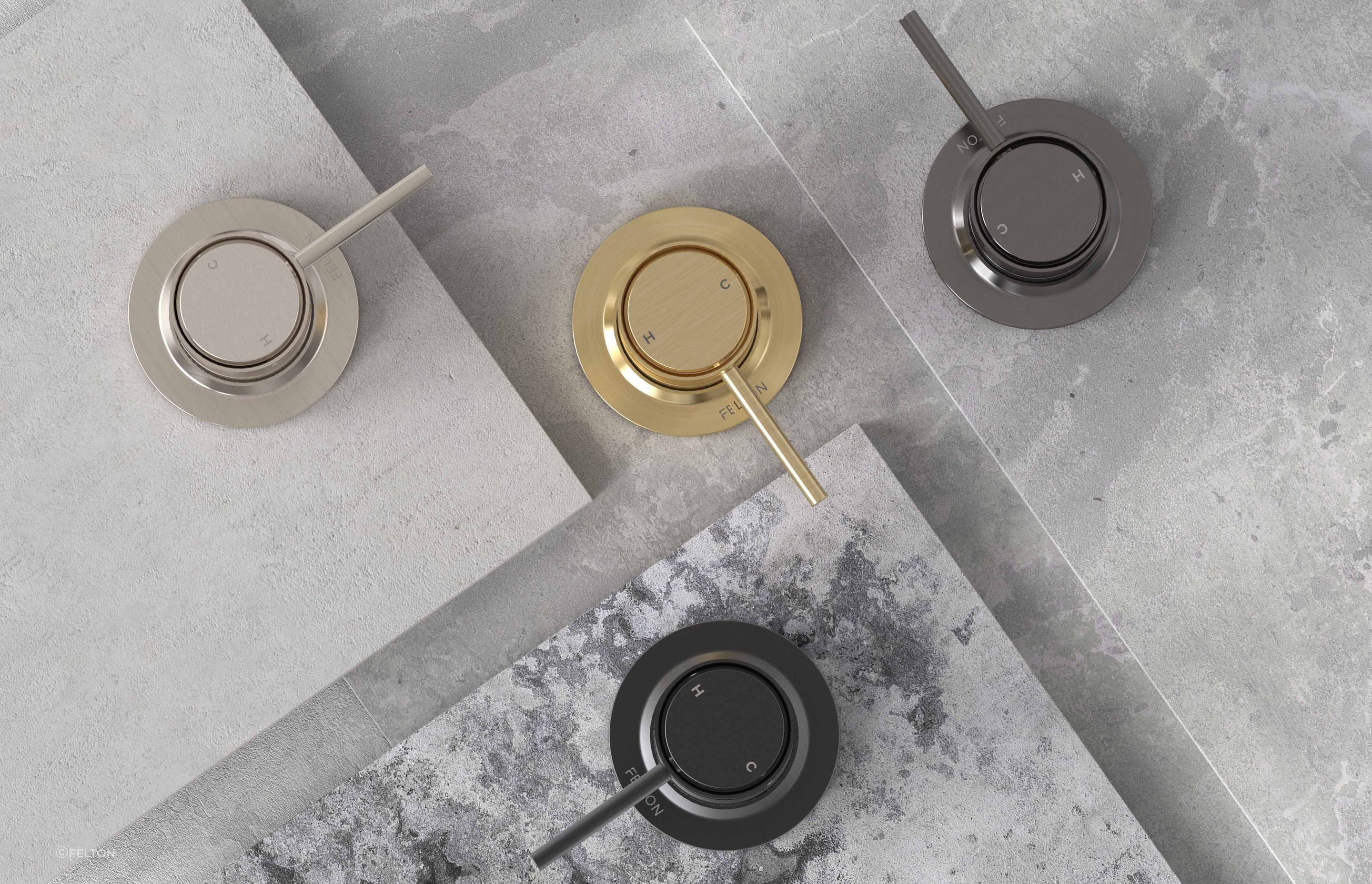 Not all shower mixers take up much space.