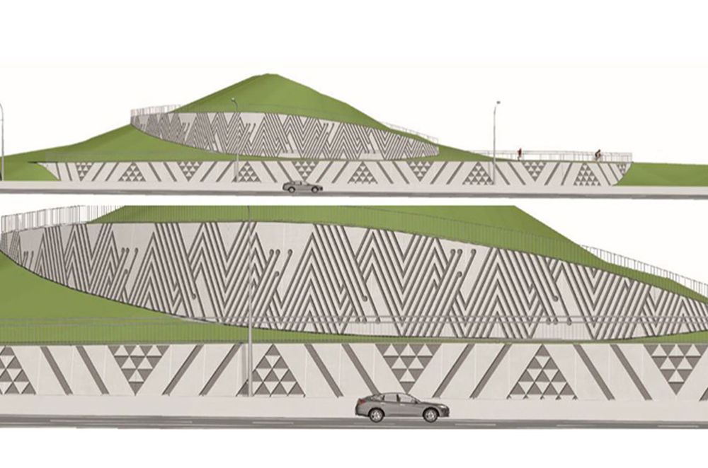 Te Kakakura Retaining Wall