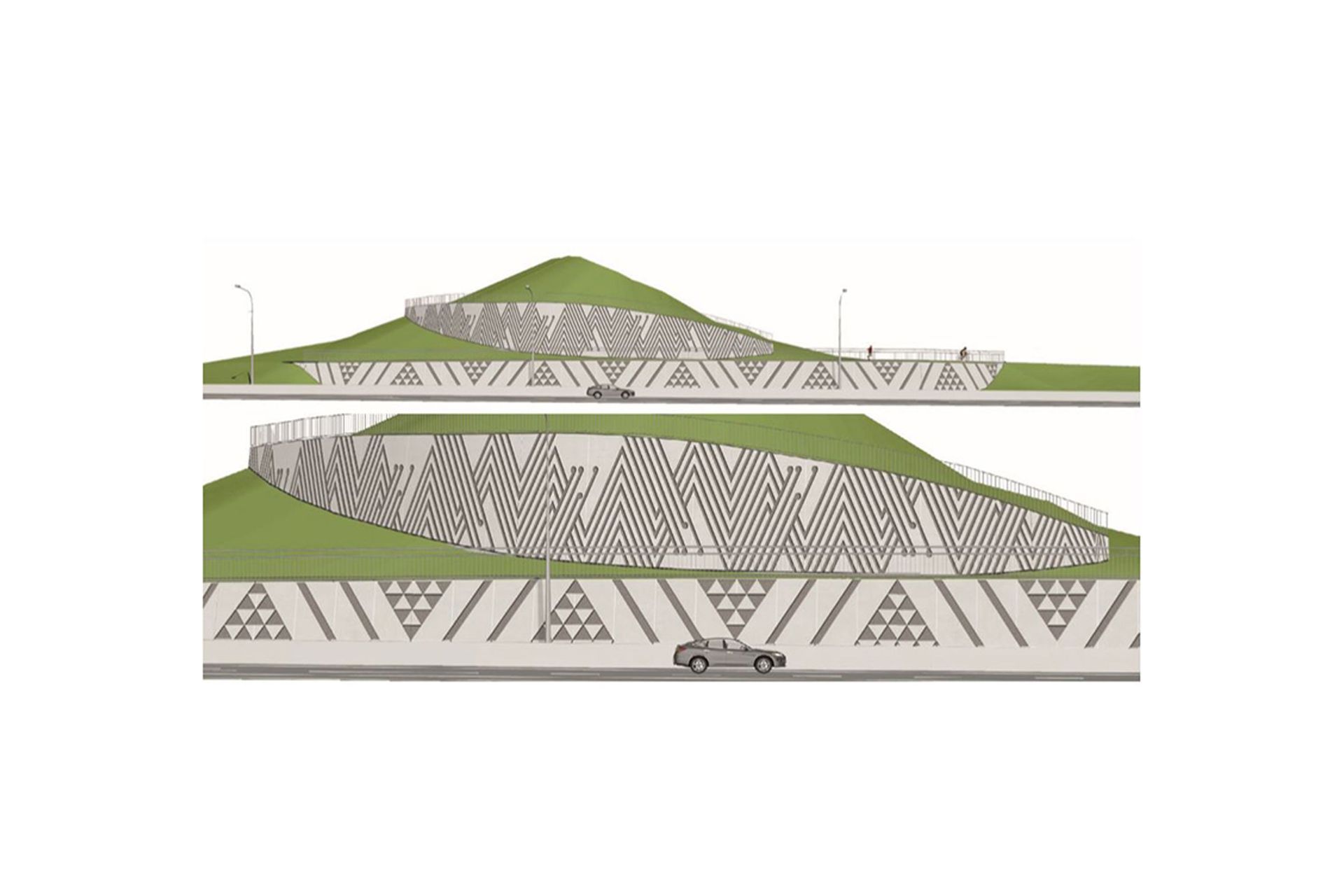 Te Kakakura Retaining Wall