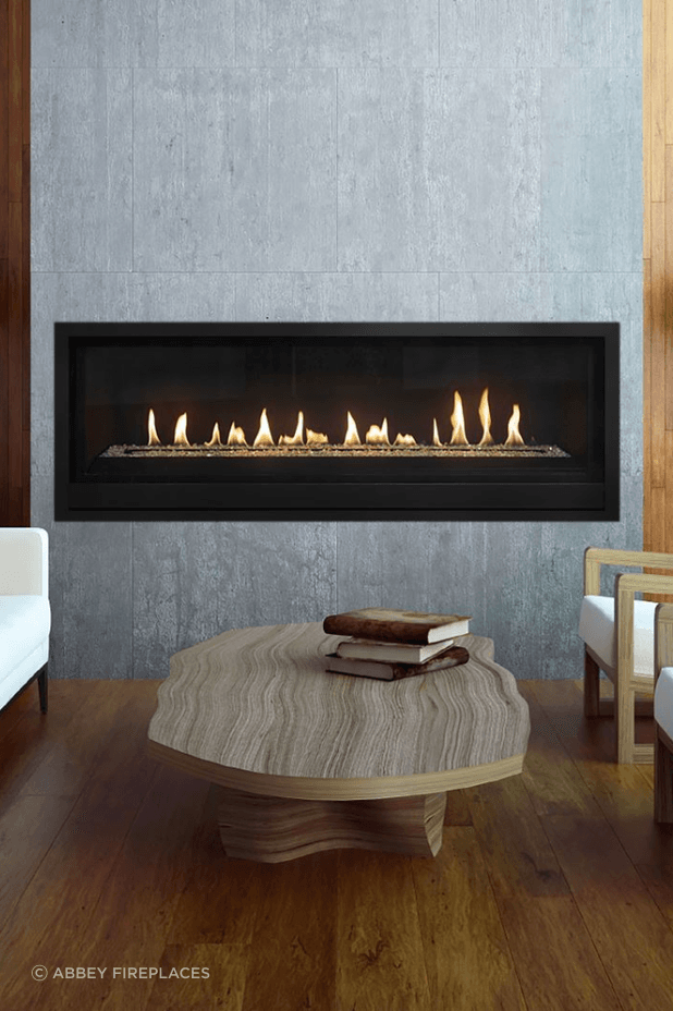 The Lopi Probuilder 54 GSB Gas Fireplace can be the centrepiece of a room.