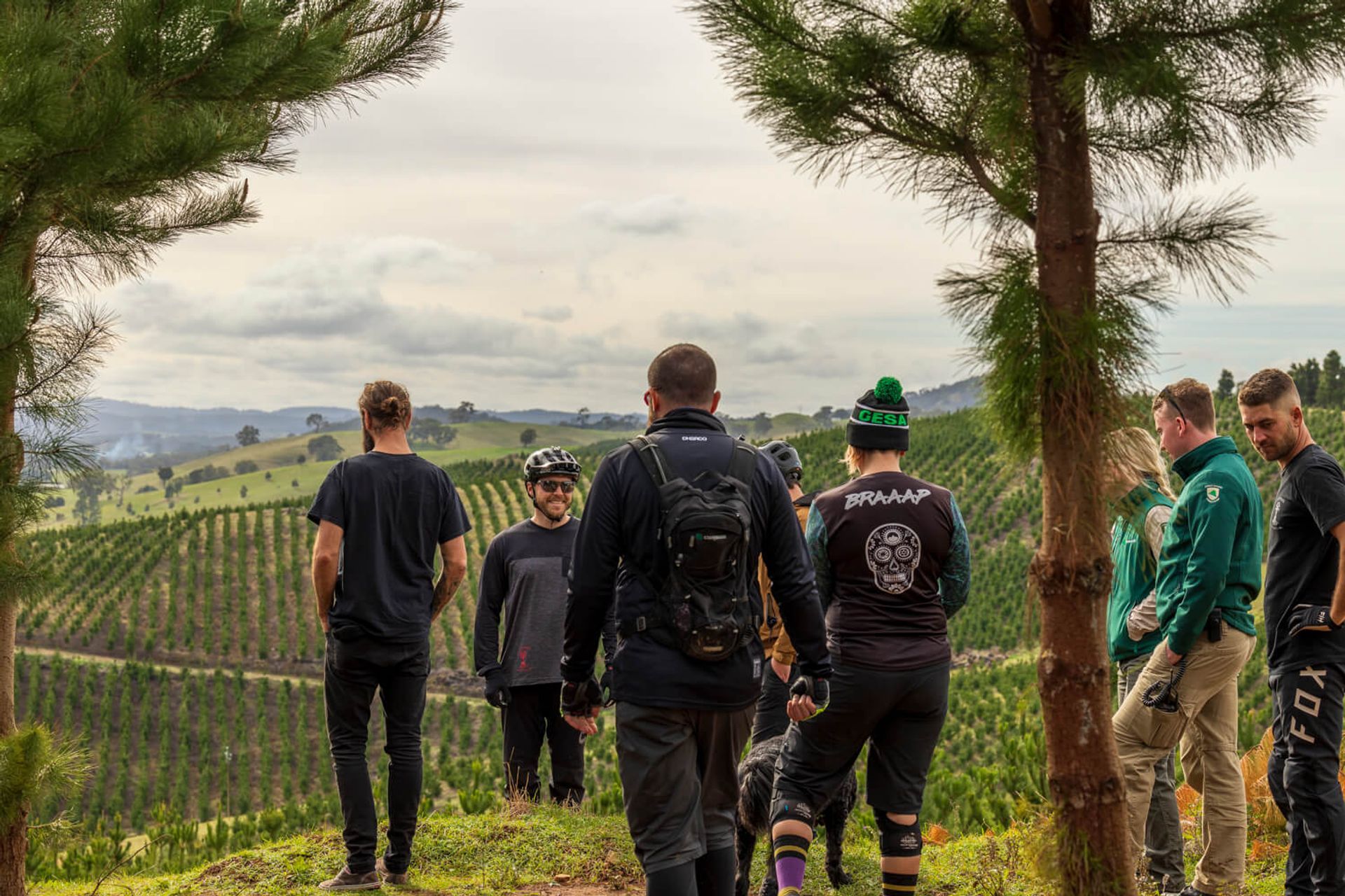 More than 40 riders and delegates from Forestry SA experience the new trails built by Gravity Enduro SA and an army of volunteers.