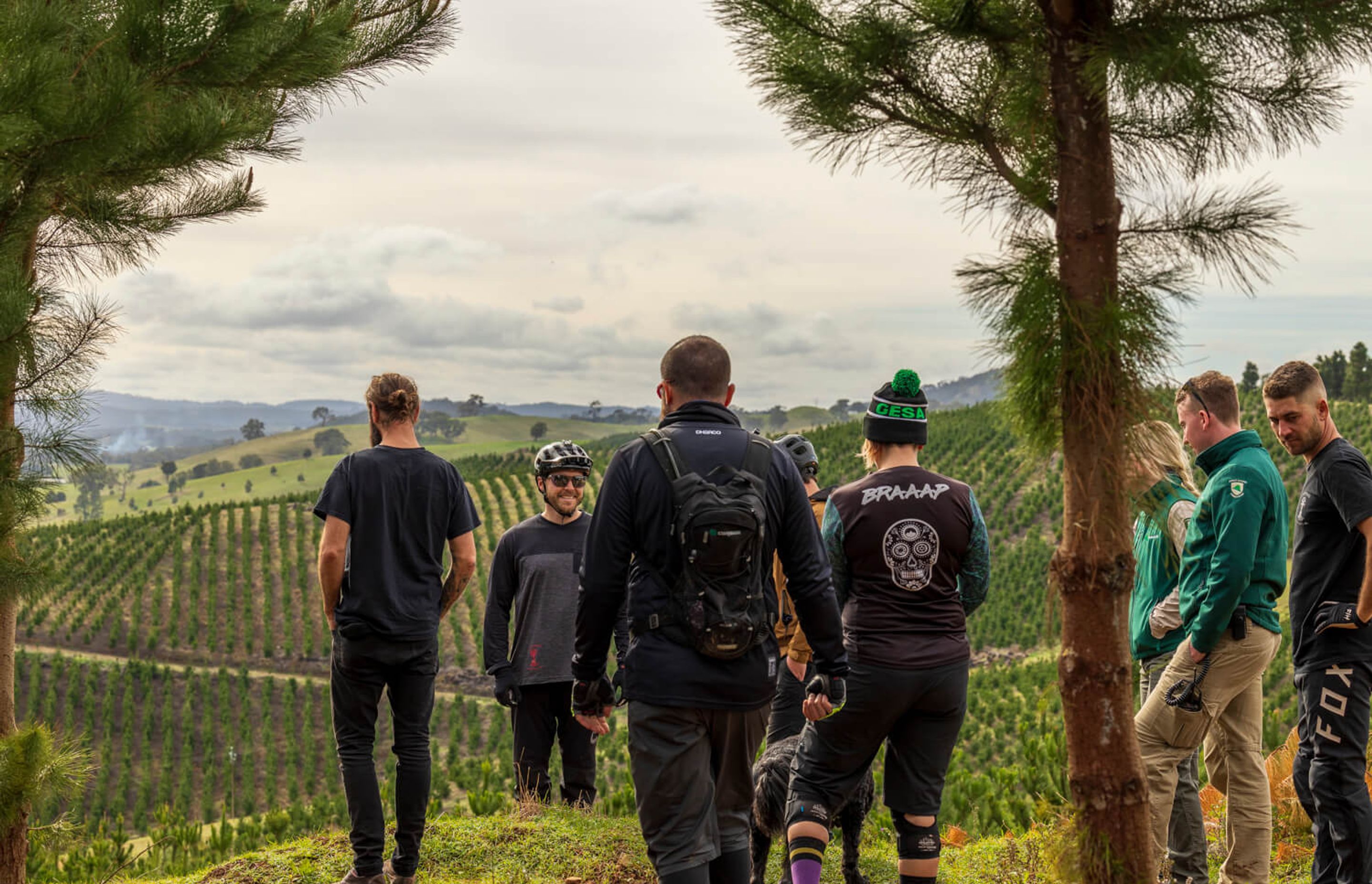 More than 40 riders and delegates from Forestry SA experience the new trails built by Gravity Enduro SA and an army of volunteers.