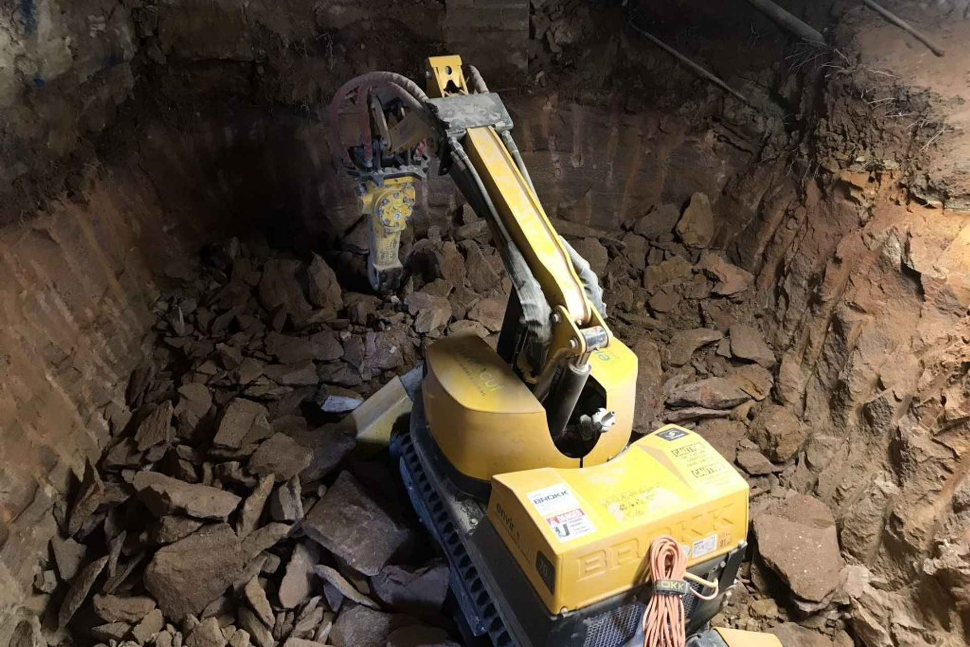 The digger at work. Image Jamie Zarzycki