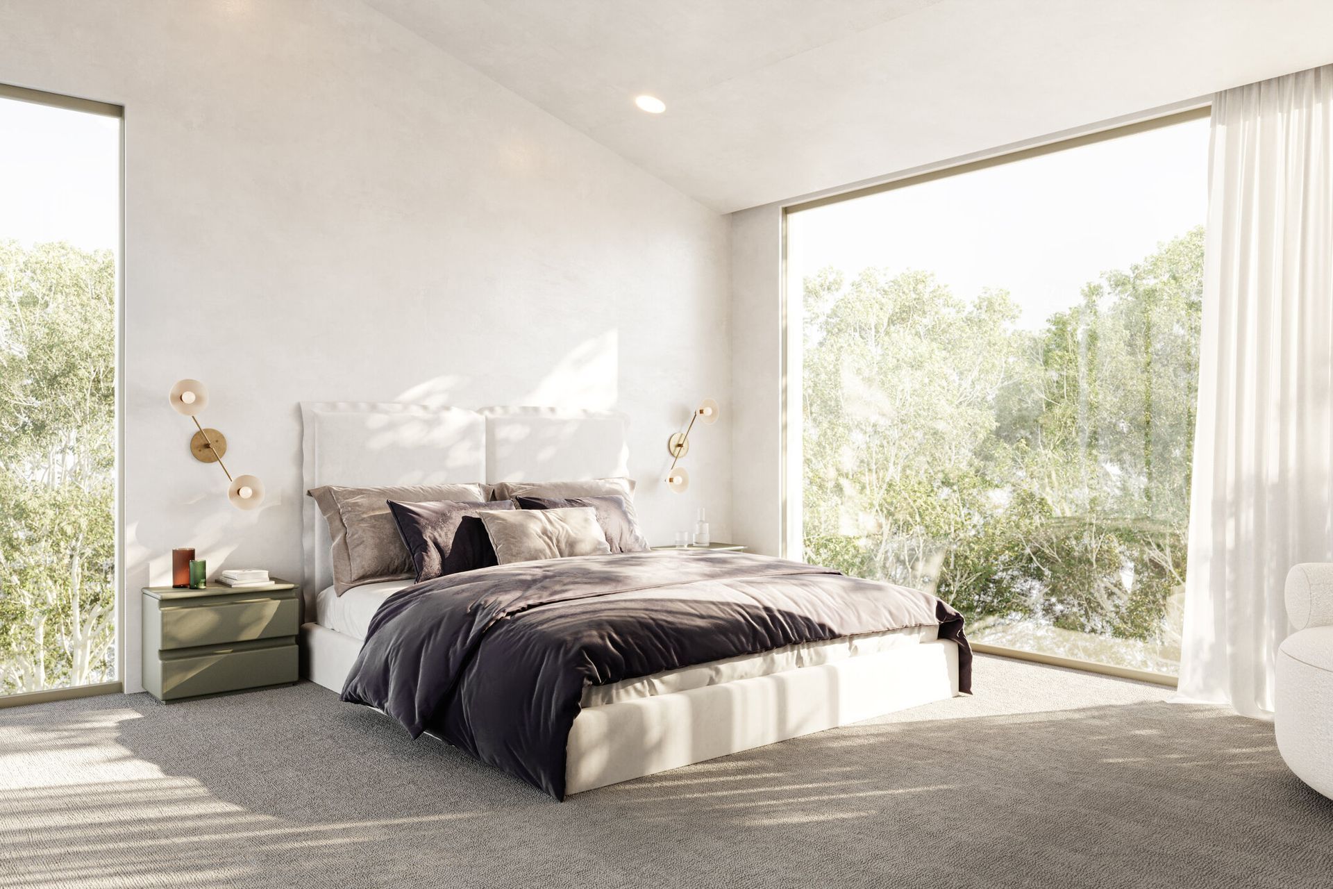 Investing in pillows can pay off in more ways than one, beautifully demonstrated in this home in Williamstown
