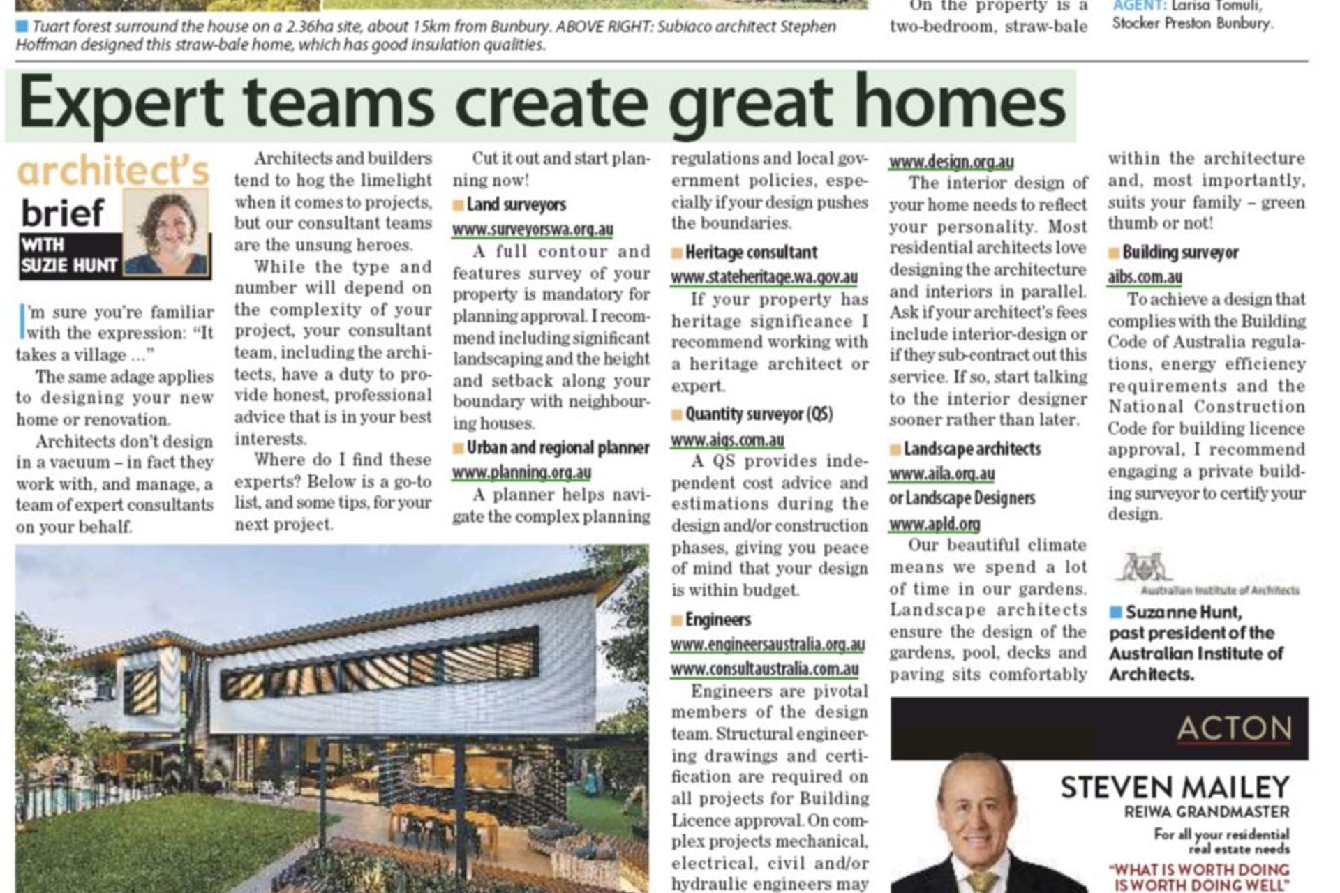 Expert Teams Create Great Projects