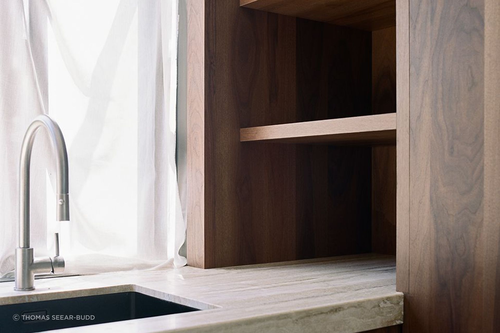 Kilbirnie Residence by Seear-Budd Ross & Woodhaus Joinery | Smoked Walnut Veneer