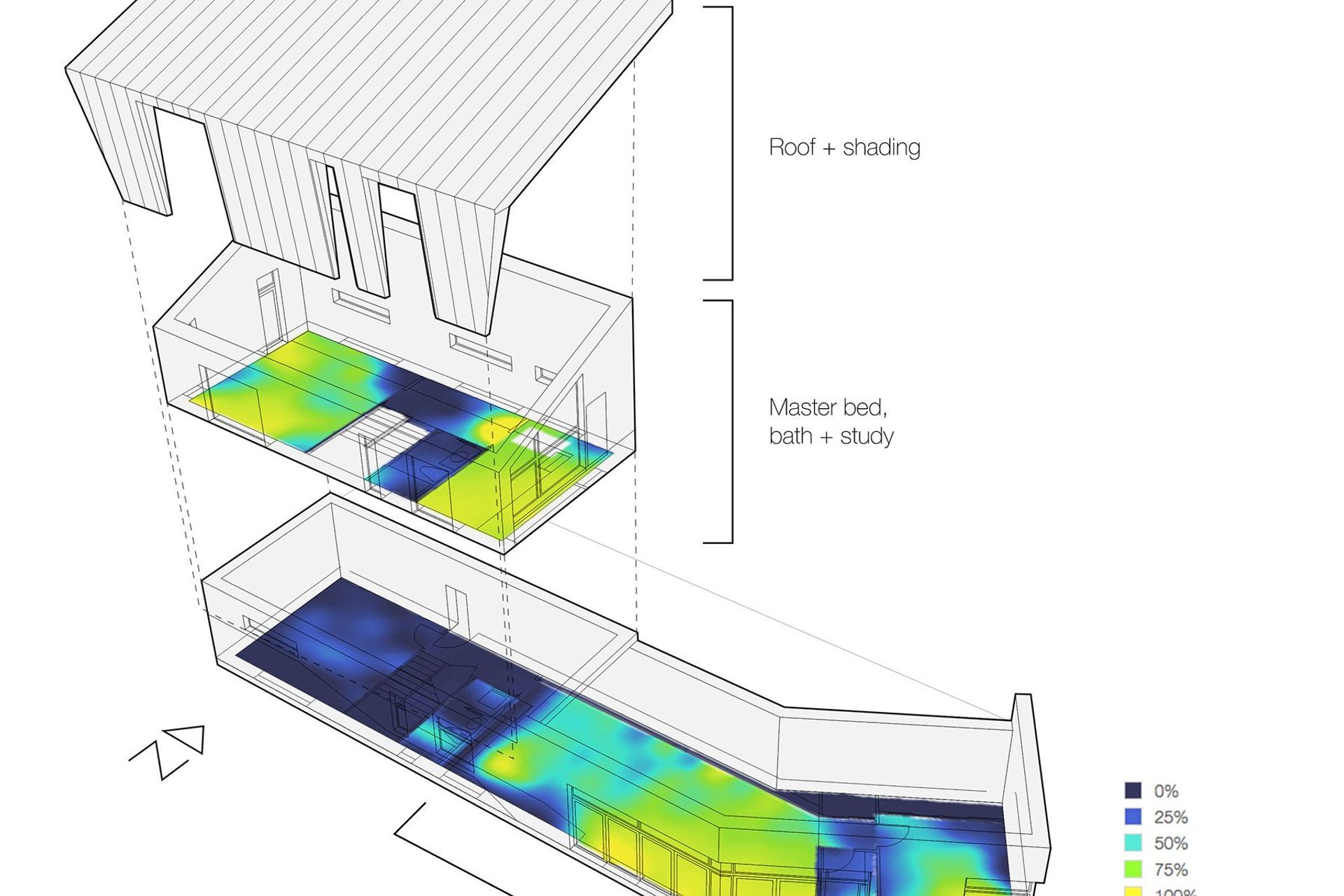 Daylight analysis using SketchUp and Sefaira. Image courtesy of Sterner Design.