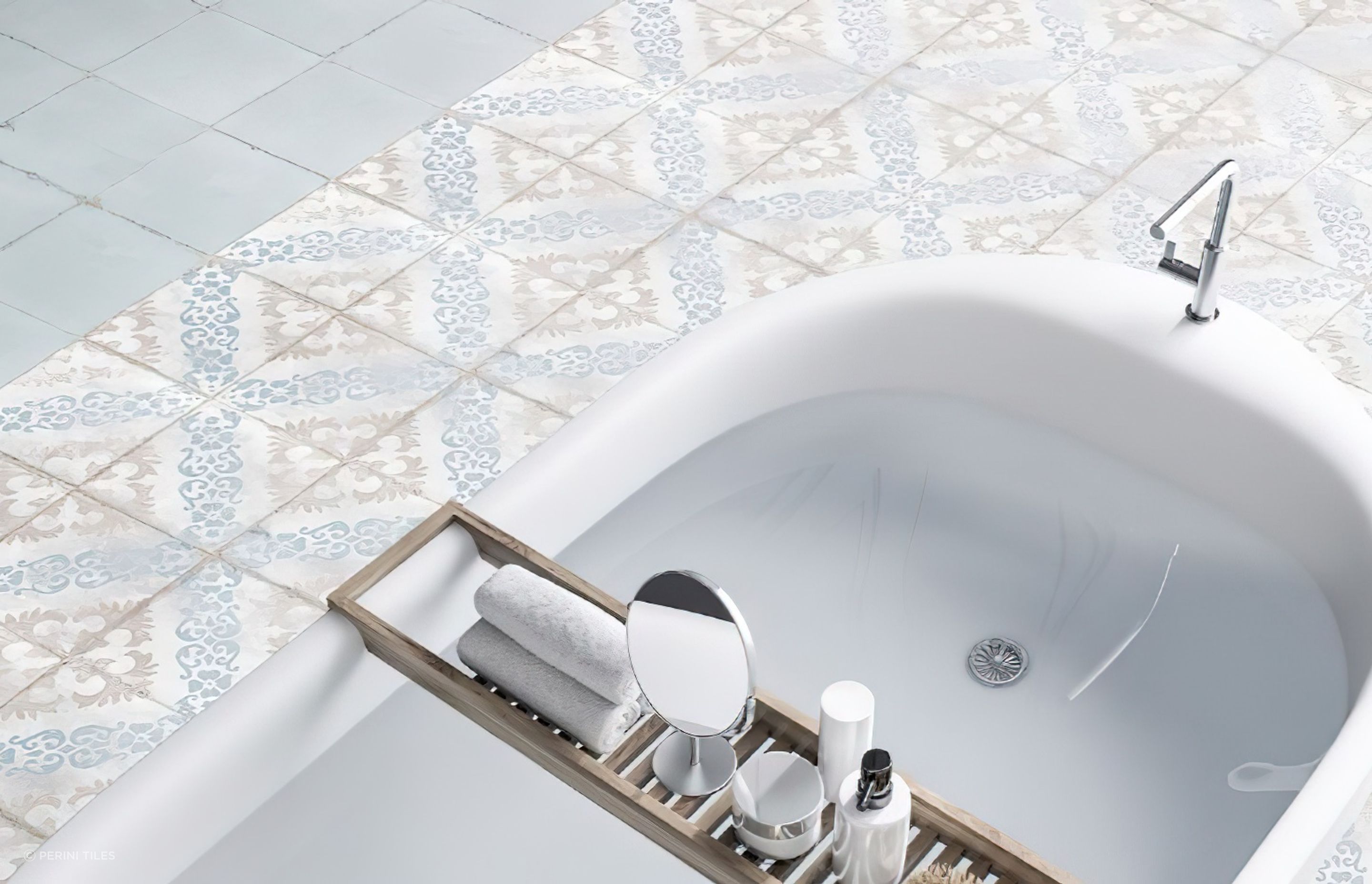 Available in a selection of luscious patterns as well as solid colour tile options, the Torquay collection offers a subtle sense of pattern in the home that is perfect for creating the ultimate coastal vibe in your interior design scheme!