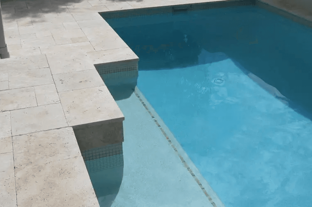 Filling the holes in tumbled travertine