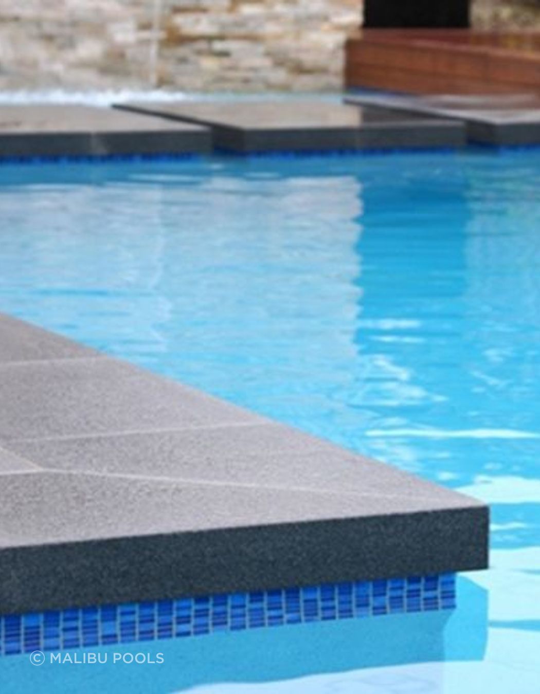 Drop Edge Granite Pool Coping | Malibu Pools