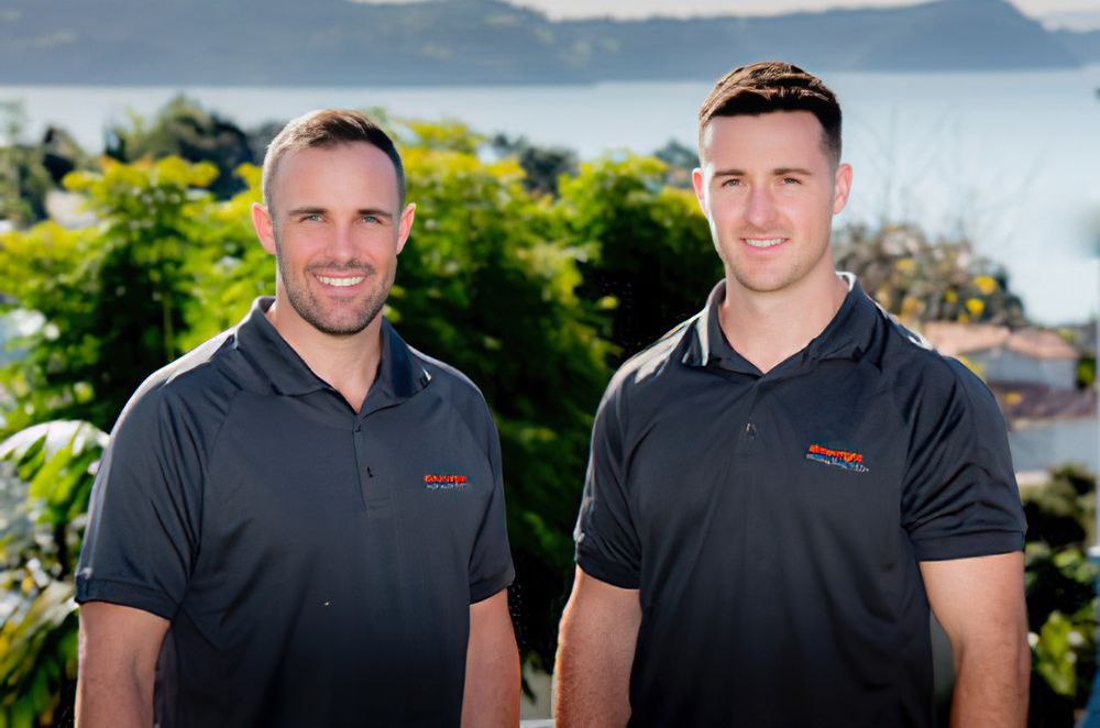 Dan Hawke-Mills (left) and Dillon O'Leary (right) co-own Downright Construction.