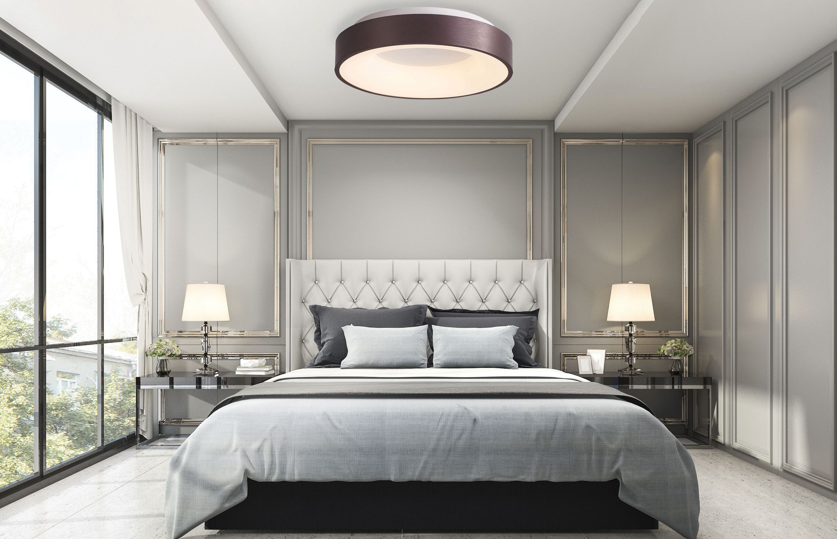 New to the Eurotech Lighting stable is Venius, an oversized decorative ceiling ‘button’, which has been designed to replace a single, pendant-style fixture.