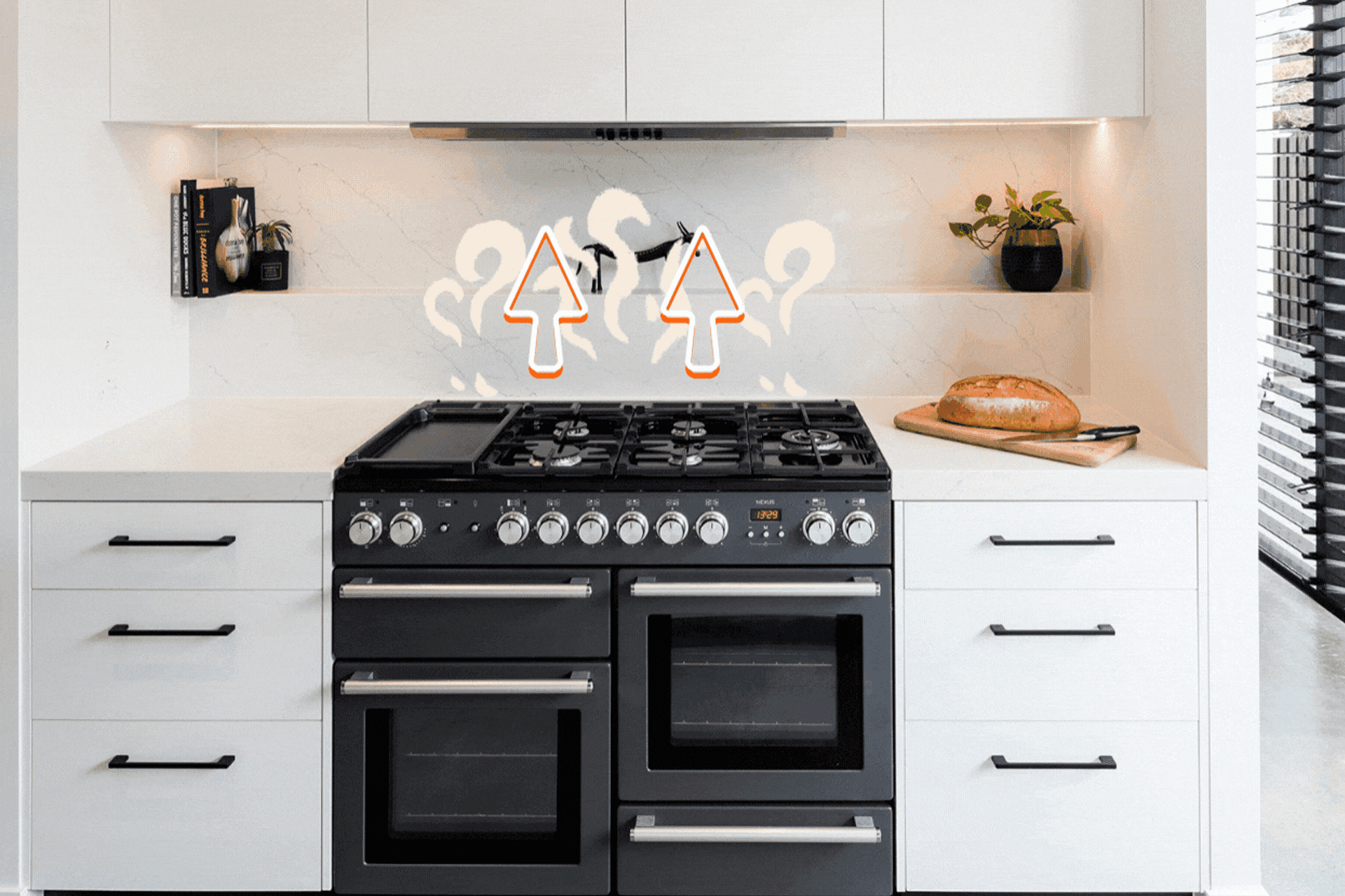 Benefits of a rear vented oven