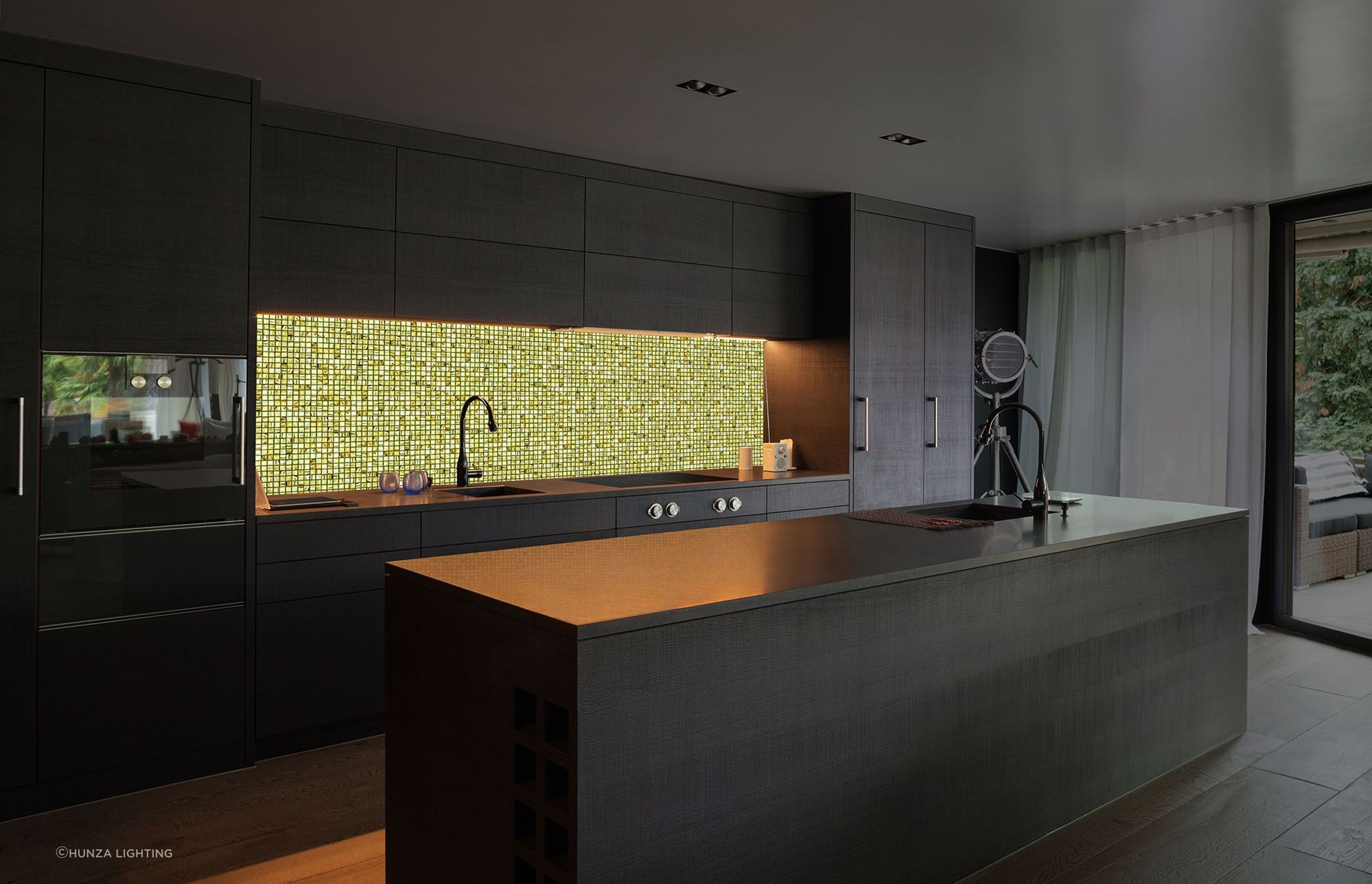 Volatiles combine LED technology with glass tiles to create an interactive light art experience for the home.