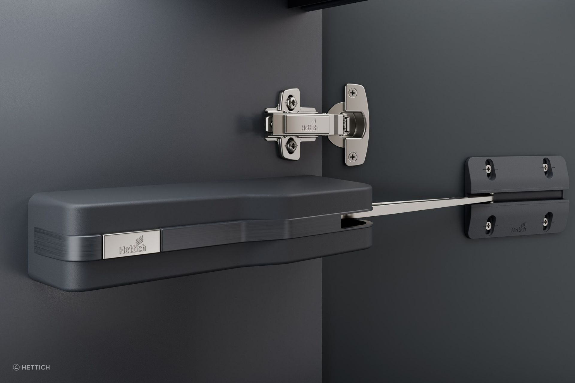 WingLine L | Anthracite | Comfort Unit and Sensys Hinge