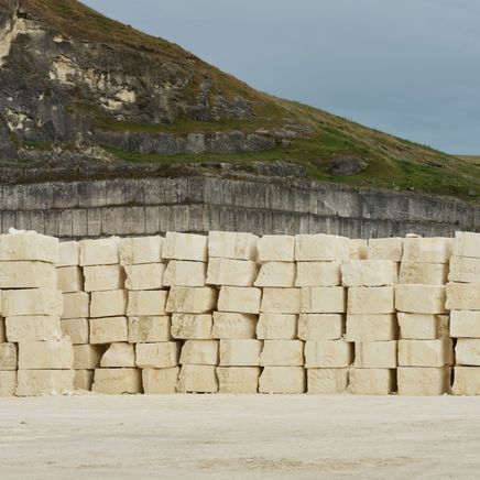 Enjoying the beauty of natural limestone