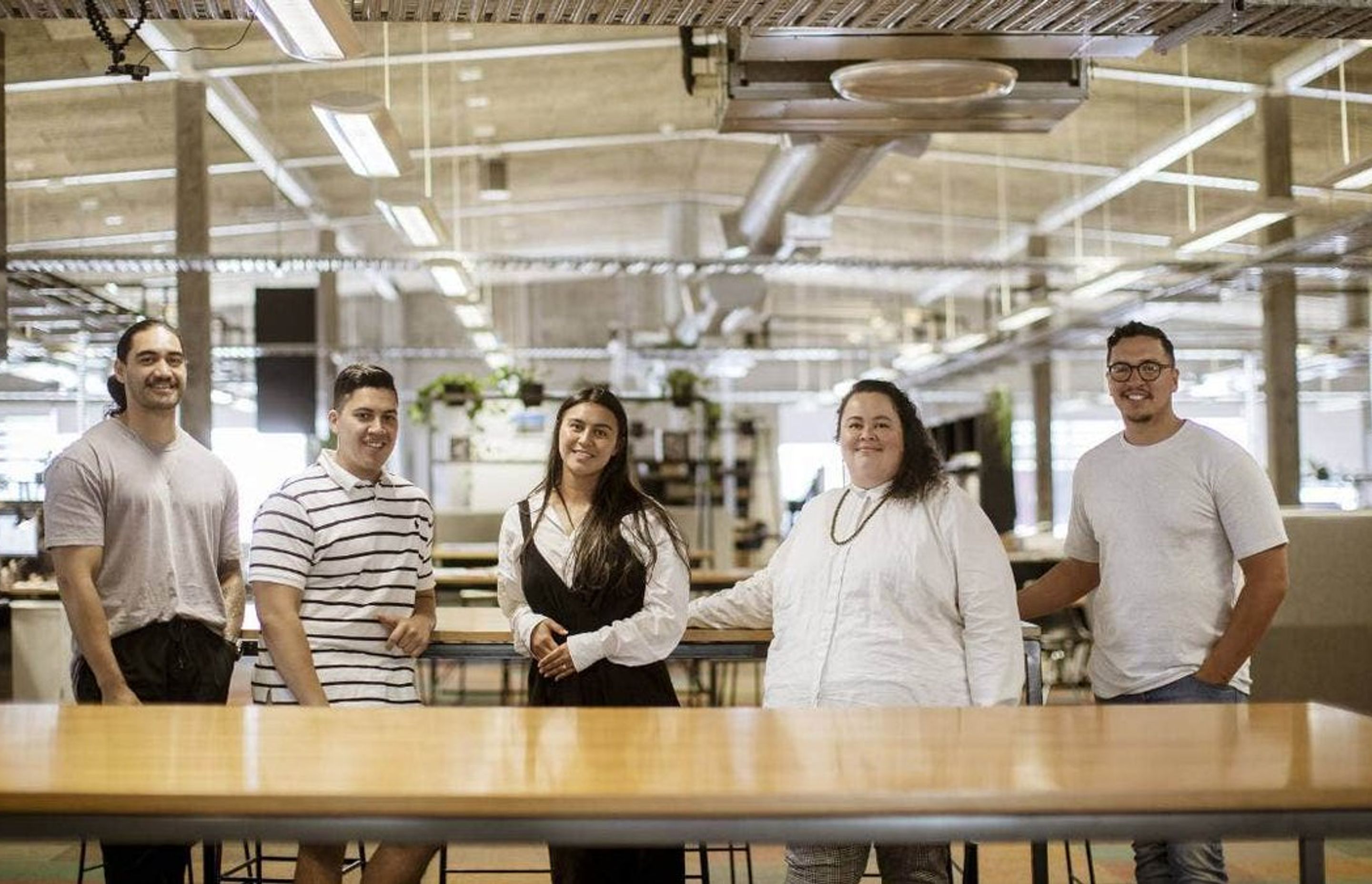 Danielle with the Waka Māia team.