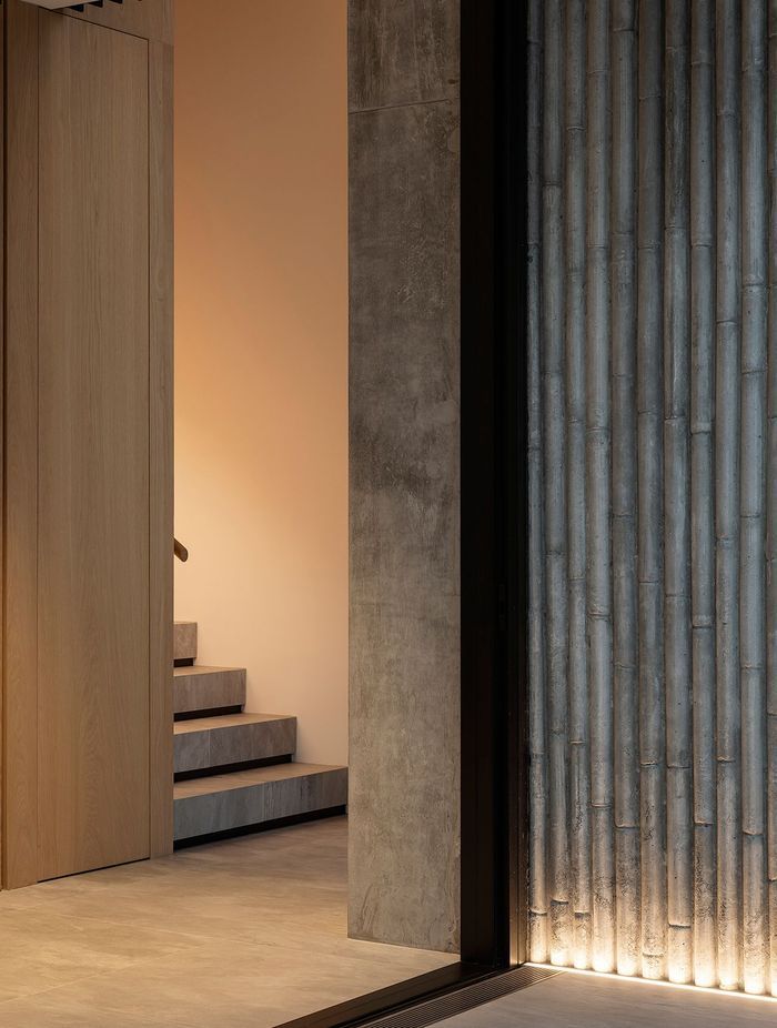 Lin House: how to build an innovative concrete wall with bamboo