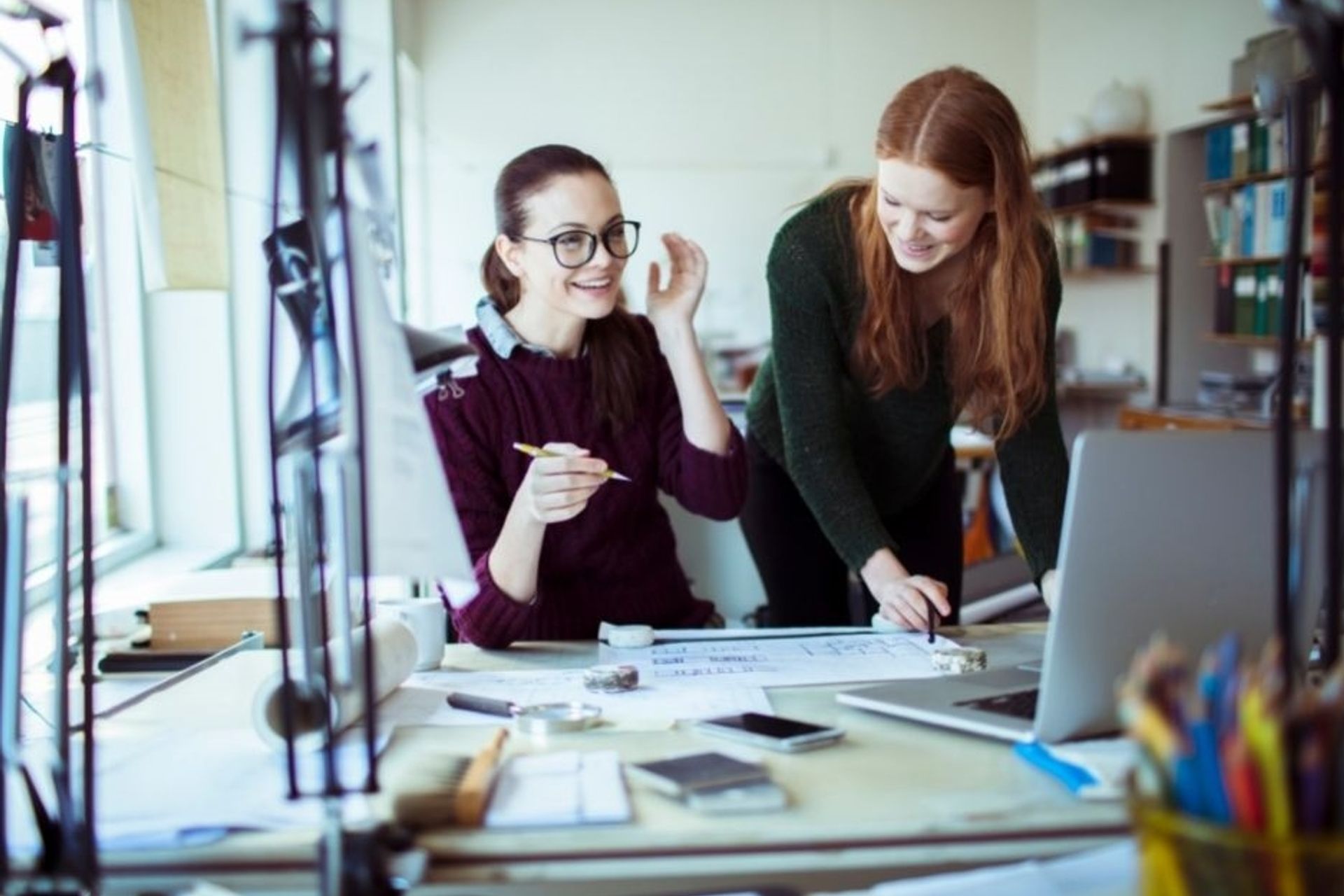 Women working in an architectural firm. Image Canva