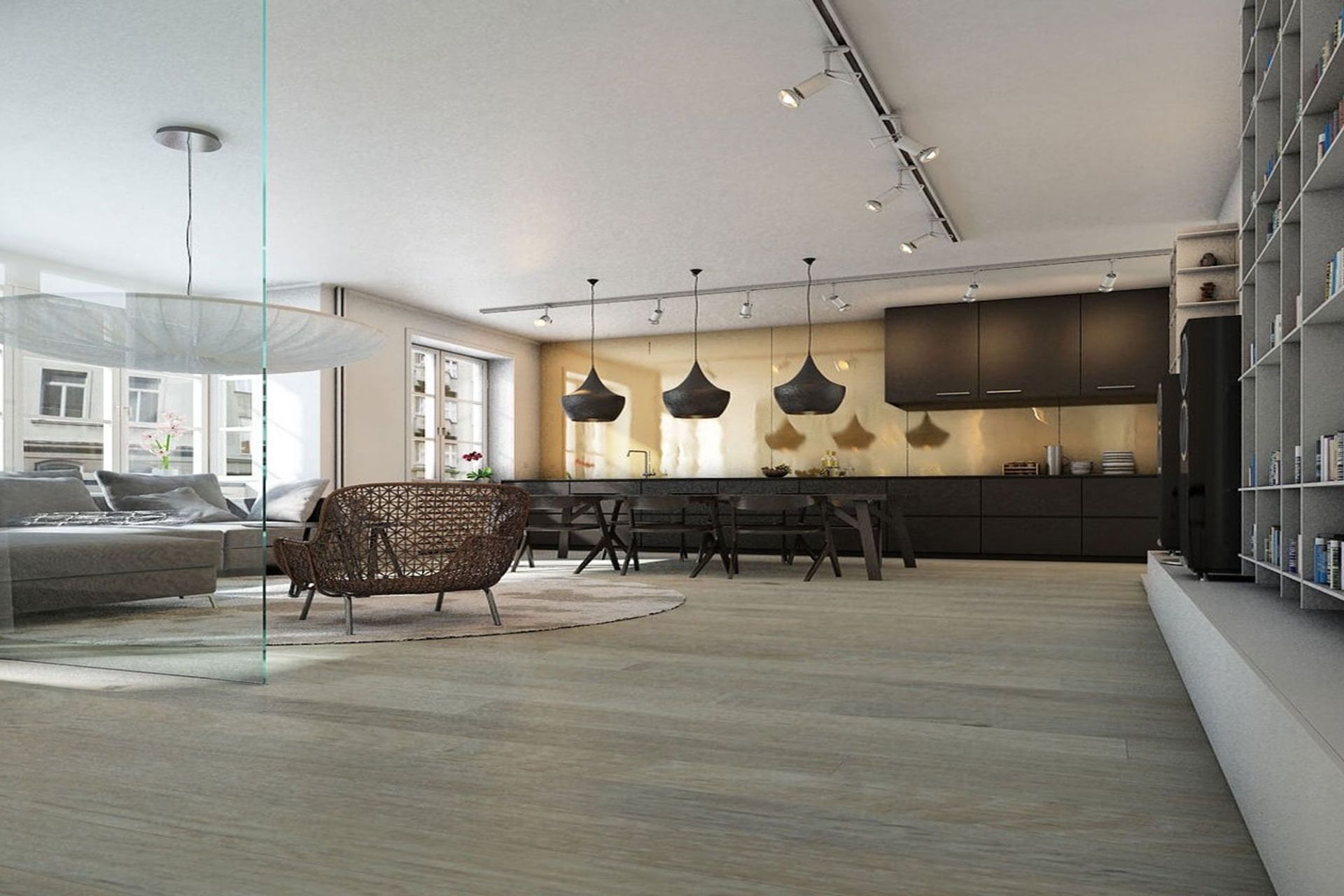 Hybrid flooring combines the aesthetic appeal of traditional flooring with enhanced resilience and durability.