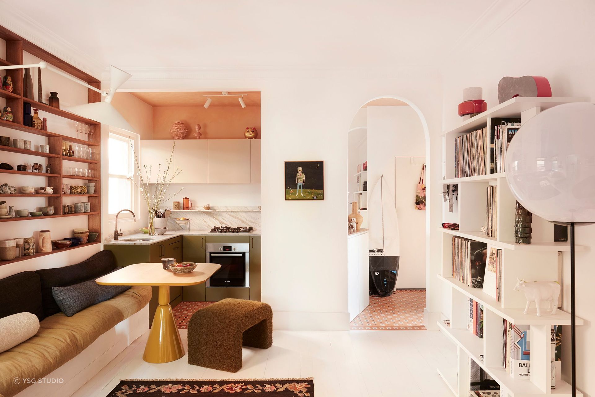 There are plenty of ways to make a small kitchen stylish and functional as shown in this home in Bondi - Photography: Prue Ruscoe