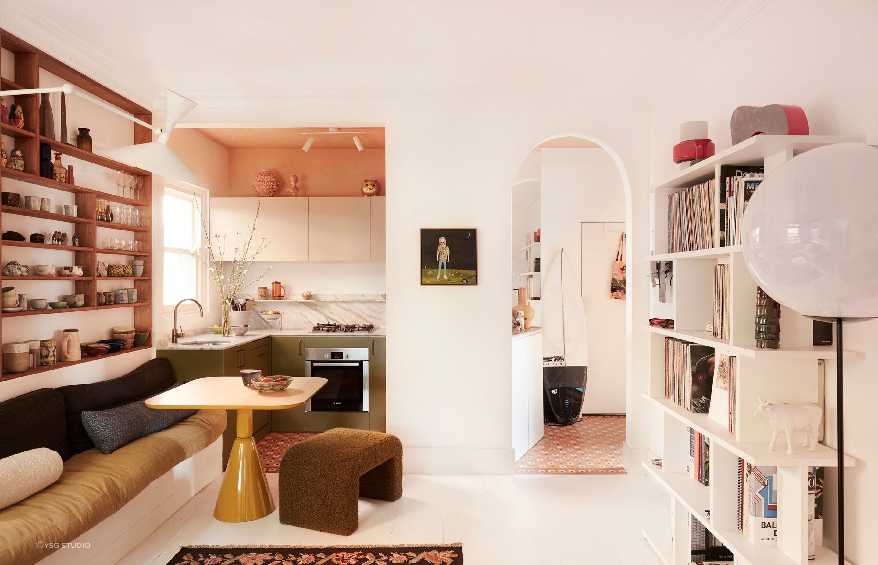 There are plenty of ways to make a small kitchen stylish and functional as shown in this home in Bondi - Photography: Prue Ruscoe