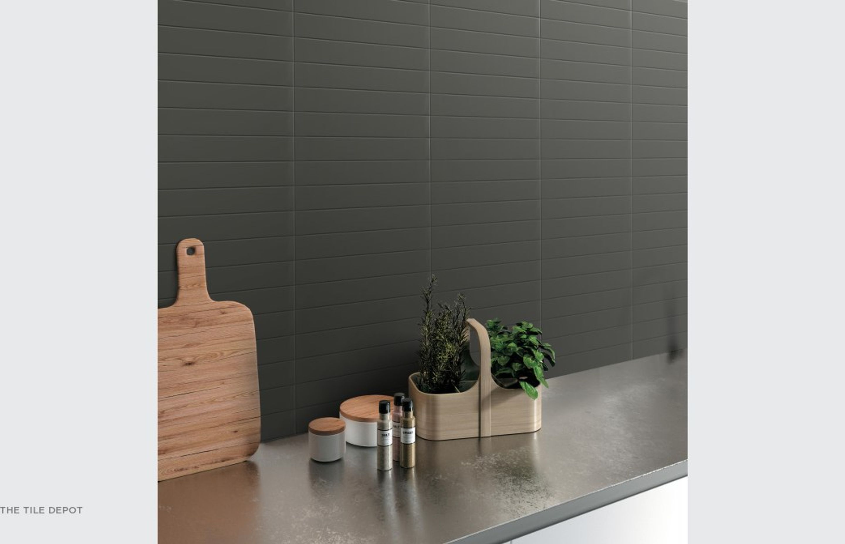 Glazed porcelain tiles used as splashback to create a modern kitchen. These York tiles come in a matte and glossy finish depending on your preference and are easy to clean as they are glazed. These splashback tiles can also be used as a feature wall and a