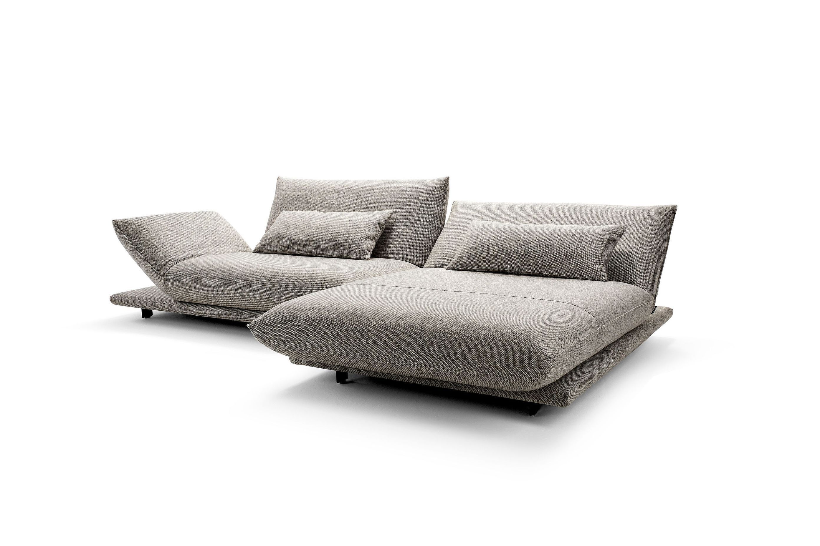 This modular furniture has adjustable arm and back elements to suit your needs.