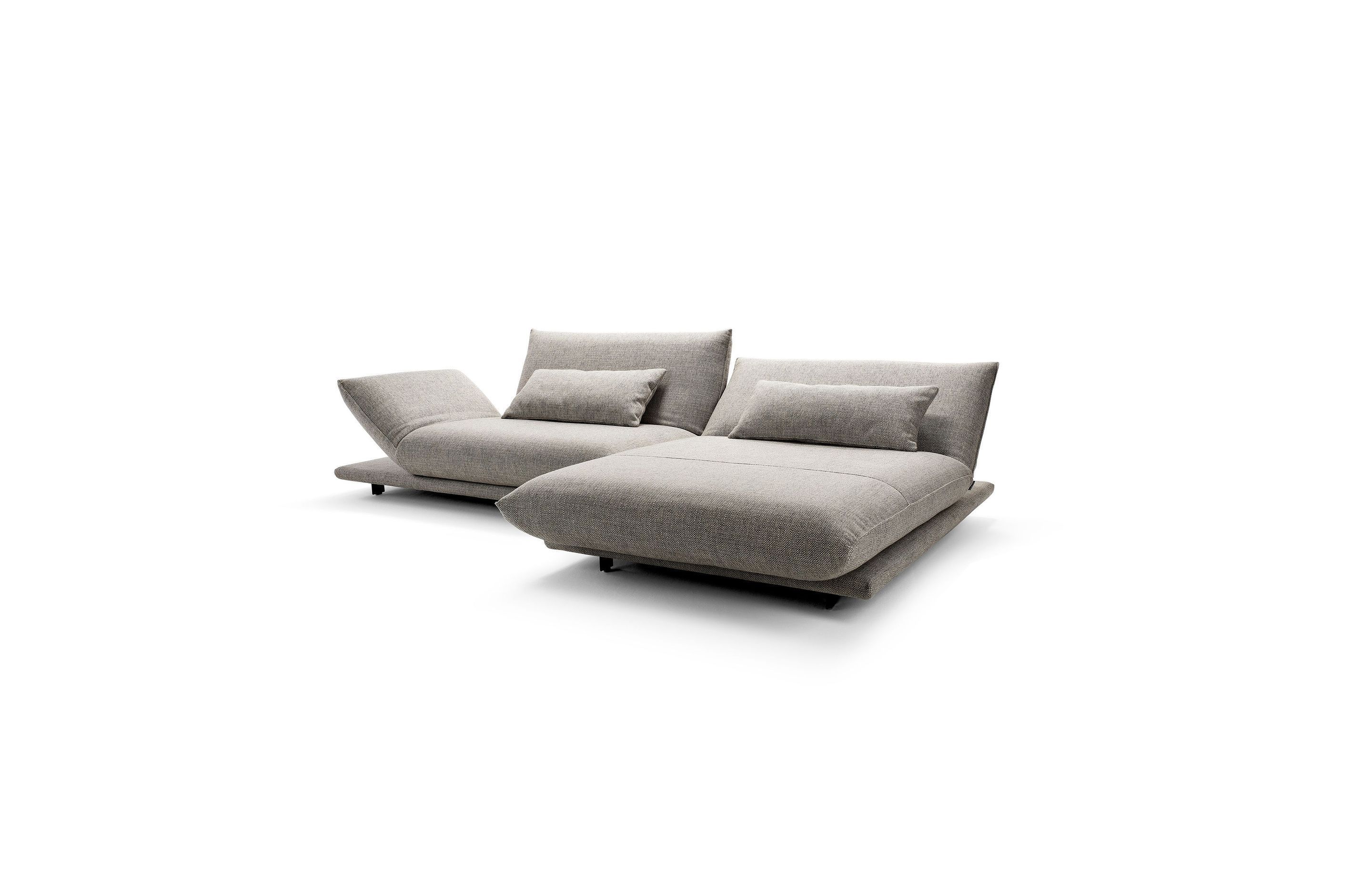 This modular furniture has adjustable arm and back elements to suit your needs.