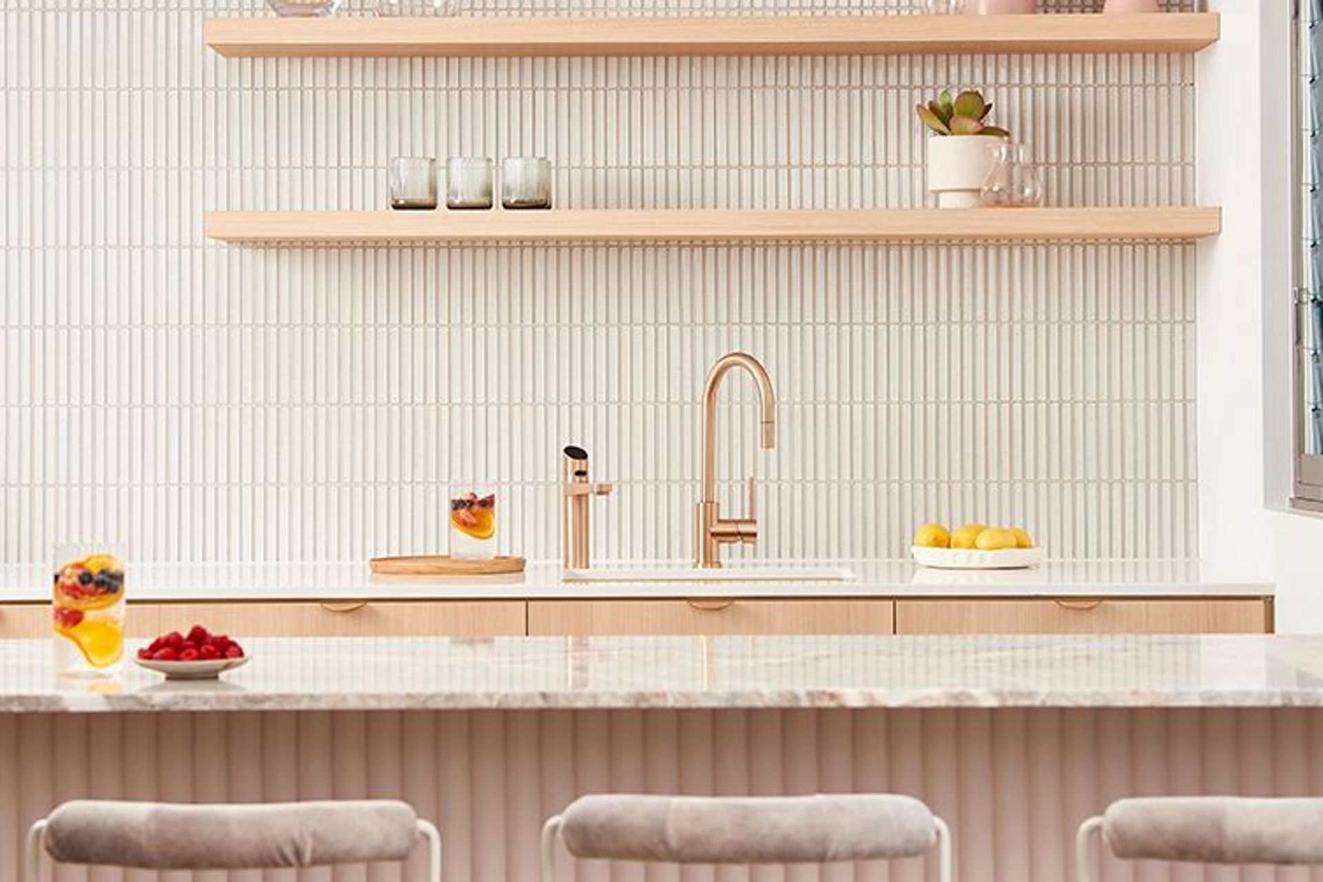 Add the lustre of gold to your kitchen