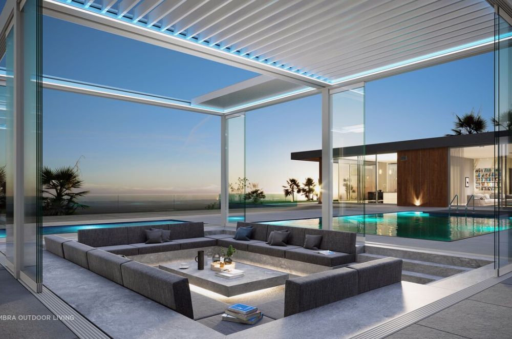 Umbra Outdoor Living - AEROLUX Retracting and Rotating Bioclimatic Pergola