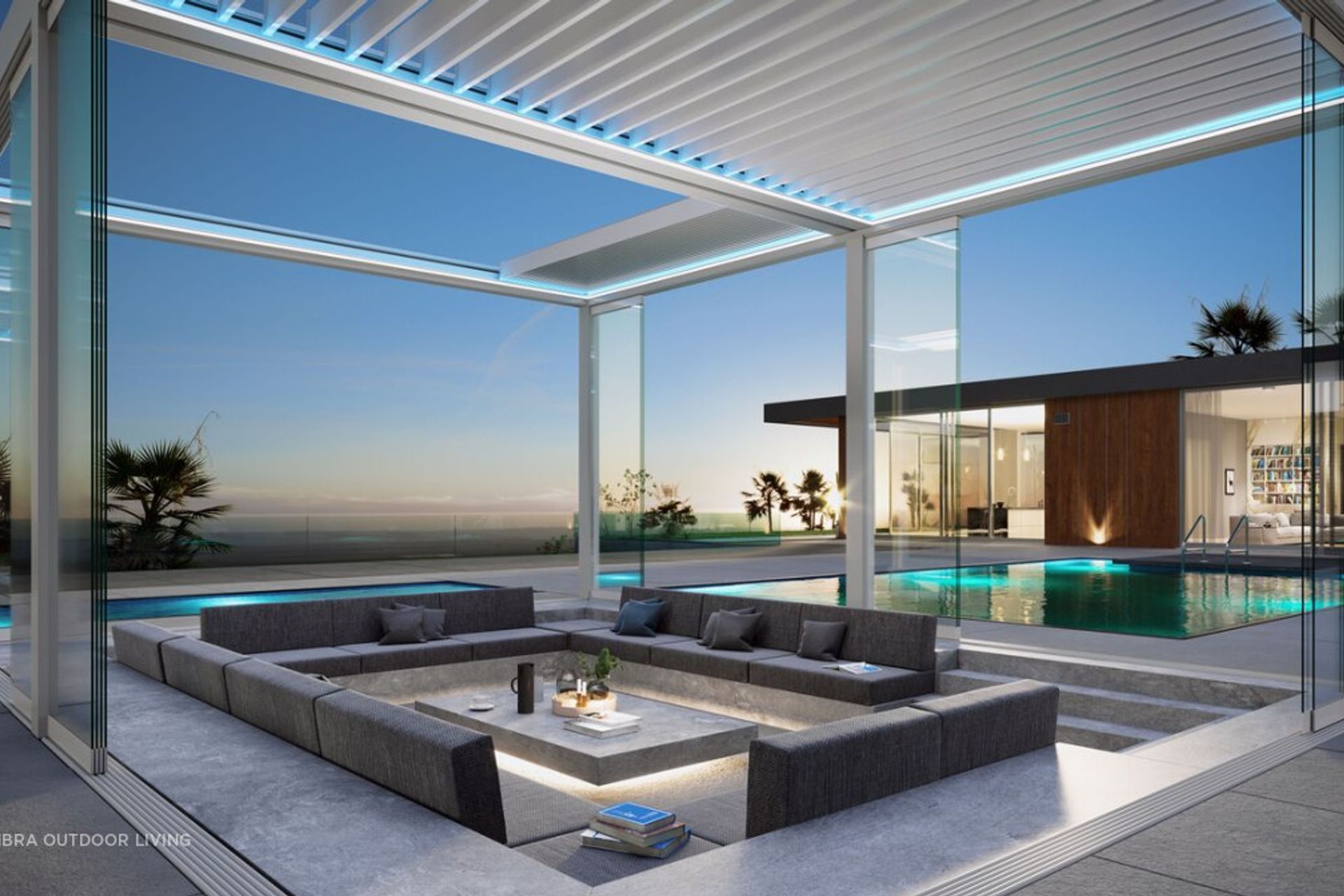 Umbra Outdoor Living - AEROLUX Retracting and Rotating Bioclimatic Pergola