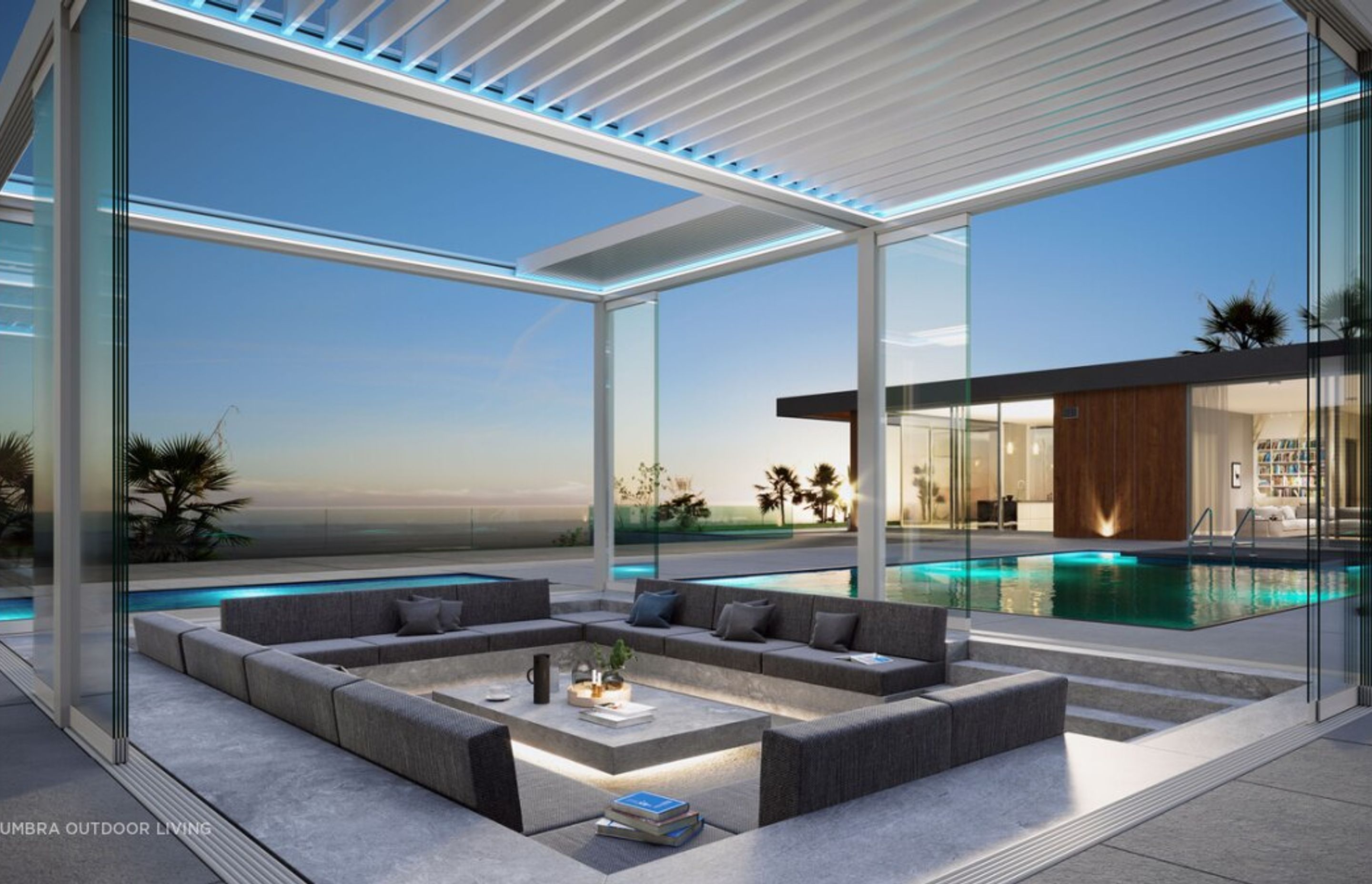 Umbra Outdoor Living - AEROLUX Retracting and Rotating Bioclimatic Pergola