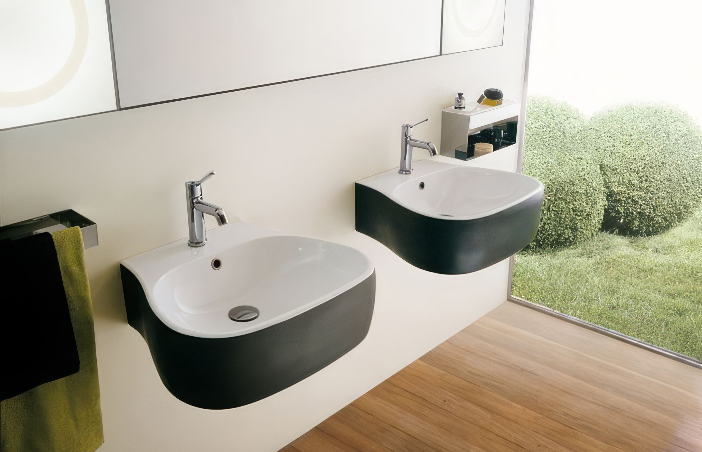 Pear basins by Patricia Urquiola