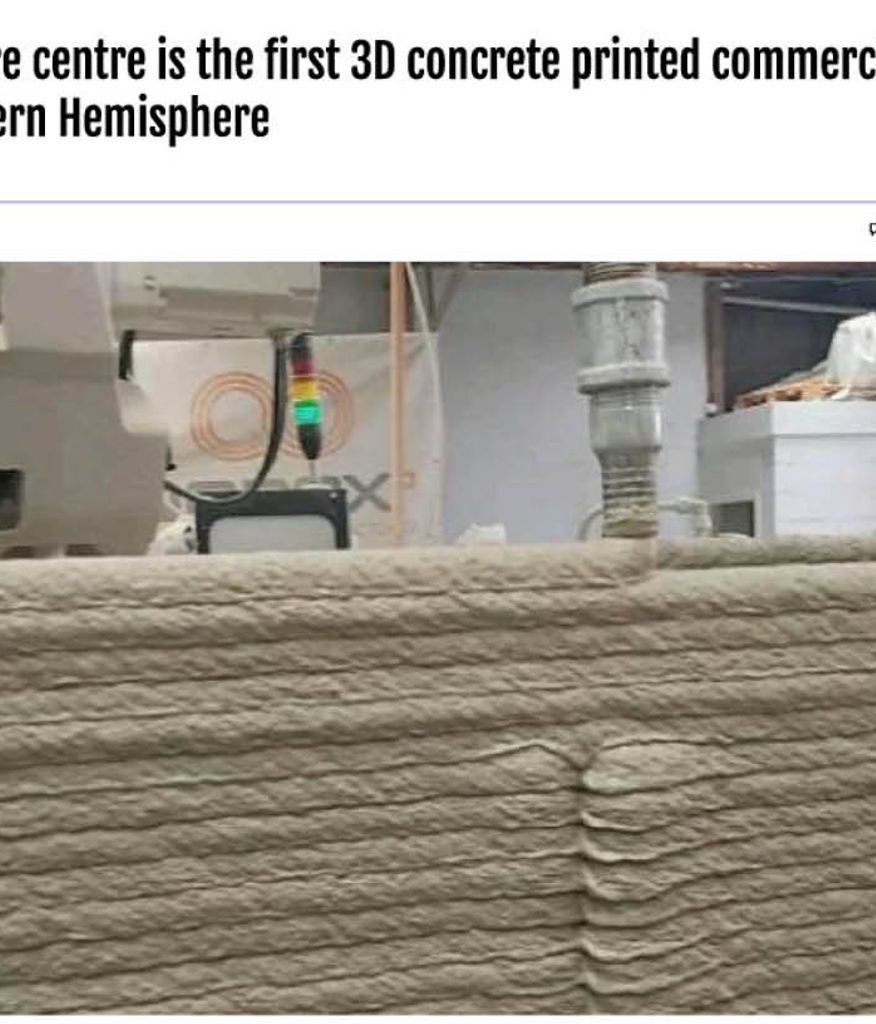 New childcare centre is the first 3D concrete printed commercial building in the Southern Hemisphere