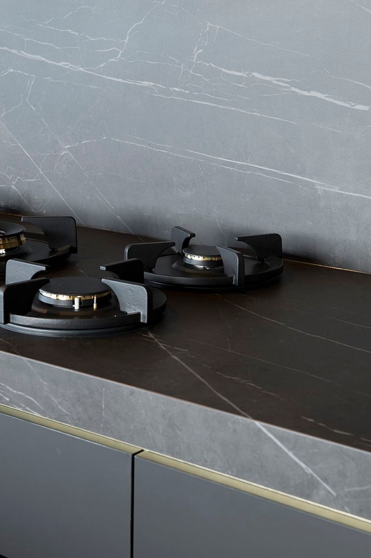 Maximum Pietra Grey Matt island, benchtops and splashback. Soko Sky Homes by Cottee Parker and Spyre Group