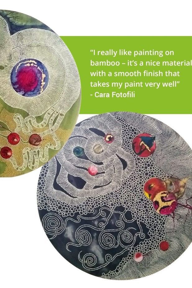 Inspiring Artwork on Bamboo Panels!