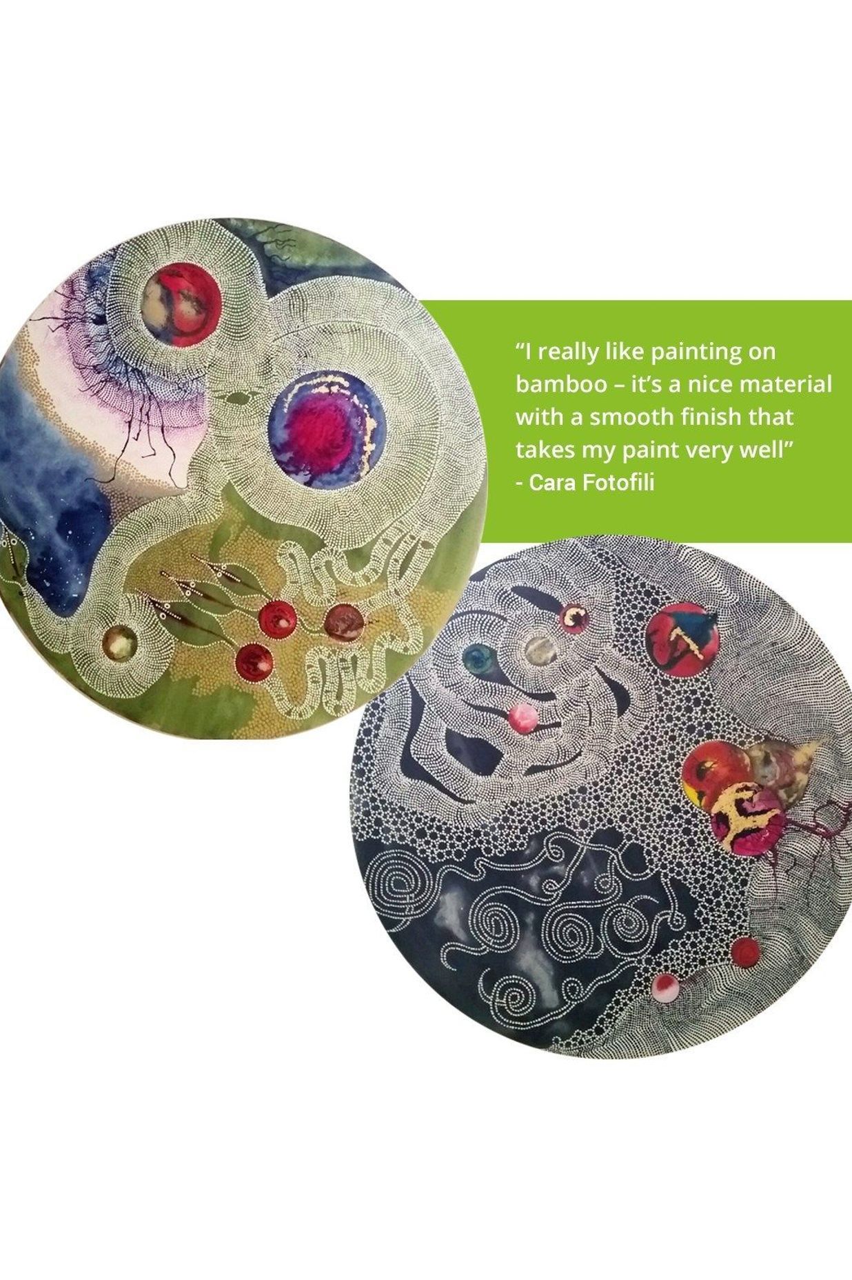 Inspiring Artwork on Bamboo Panels!