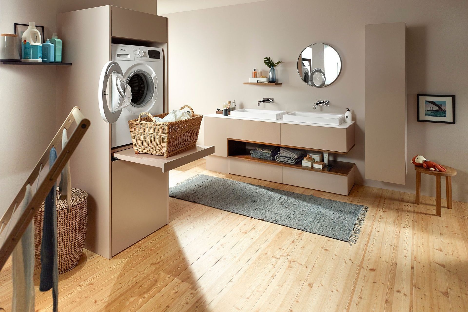 People have their hands full in the laundry – so give them a helping hand
