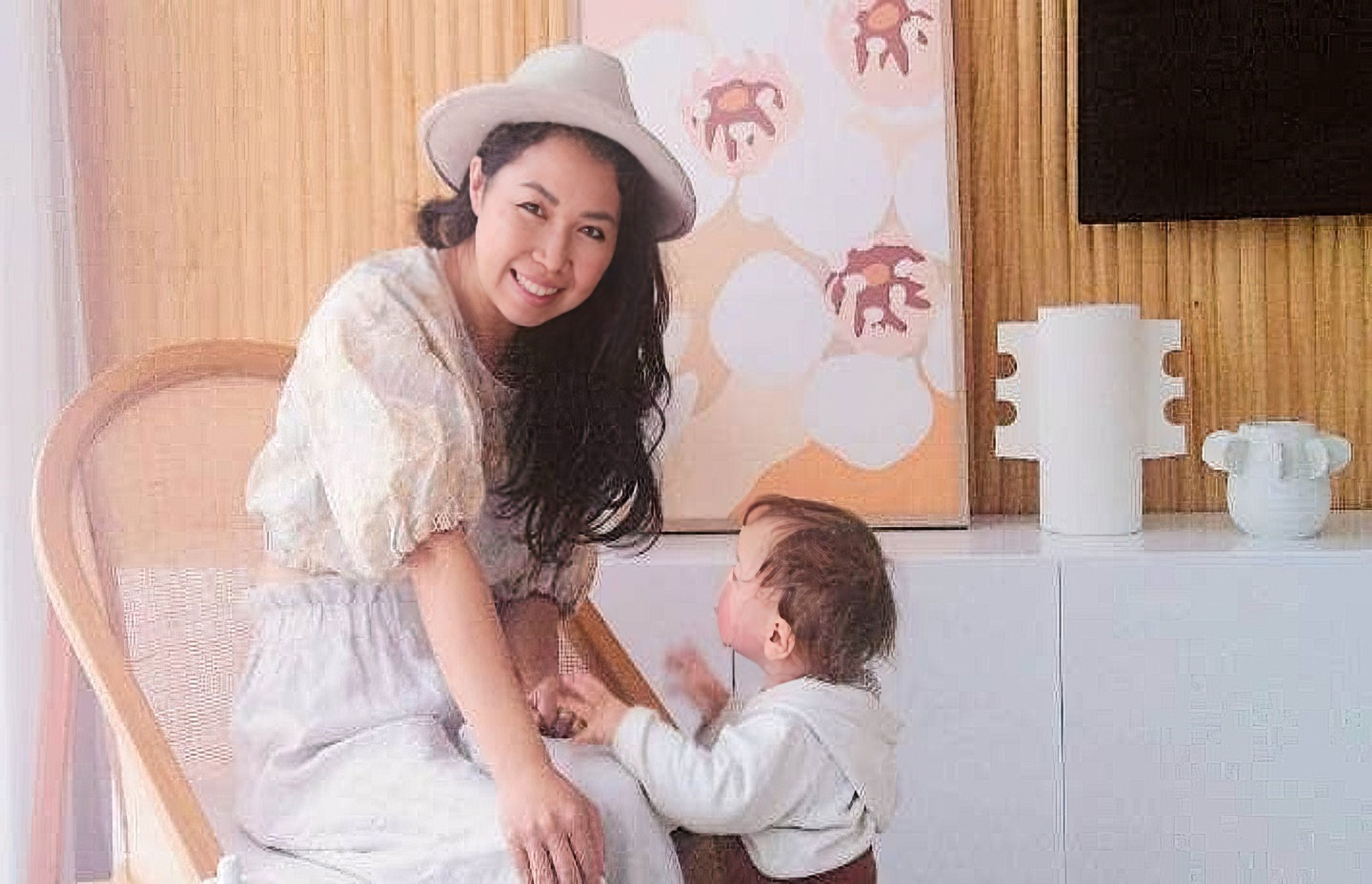 Maiko Nagao and her son Zenn in their Auckland home.