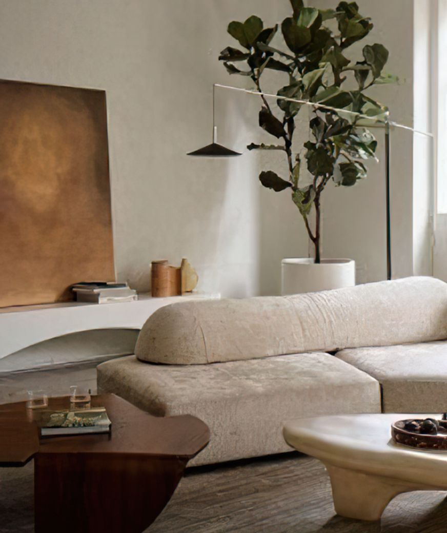 Image Credit: Alexander & Co | Textured walls + organic furniture