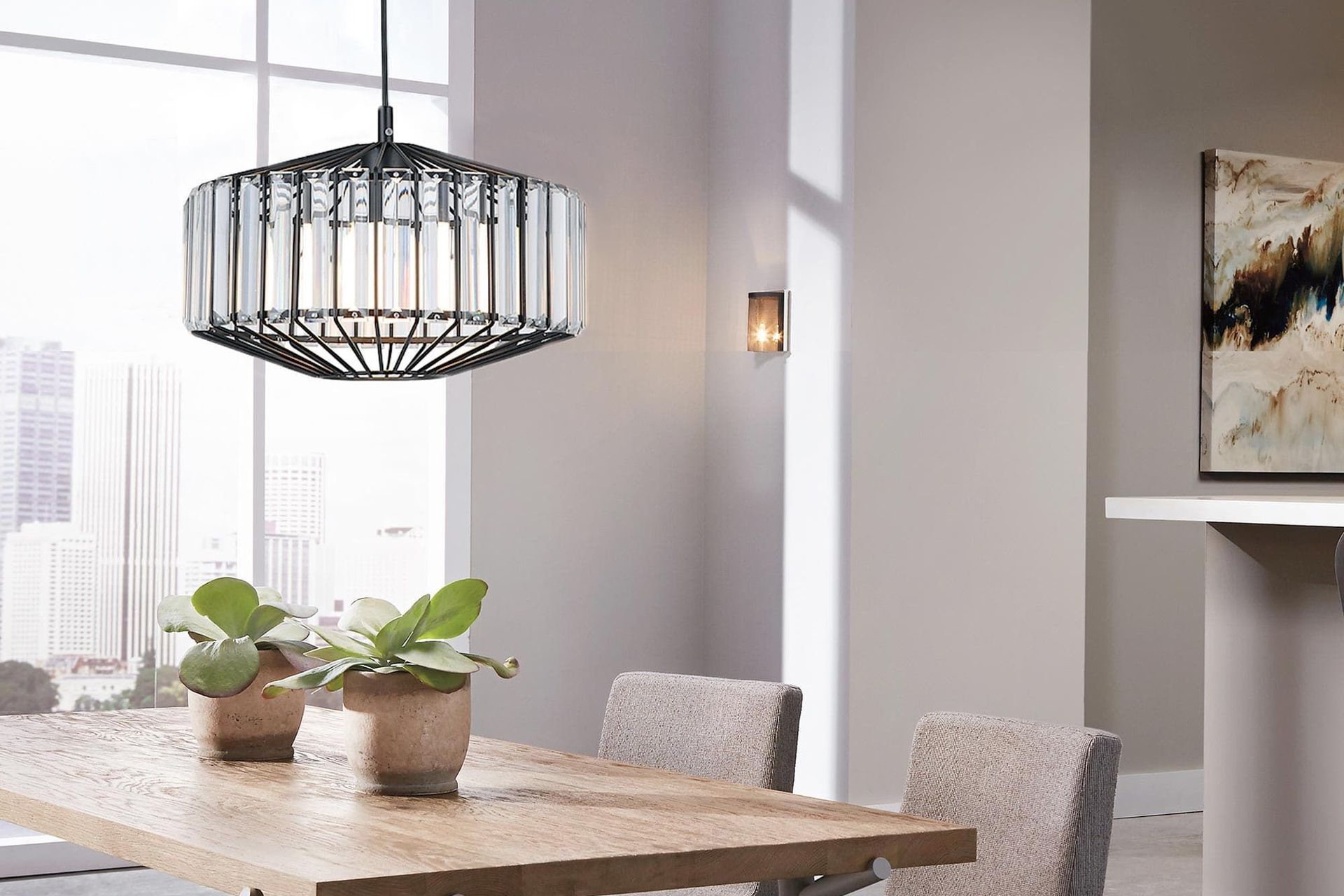 Butler Crystal Pendant Light by Ivory & Deene