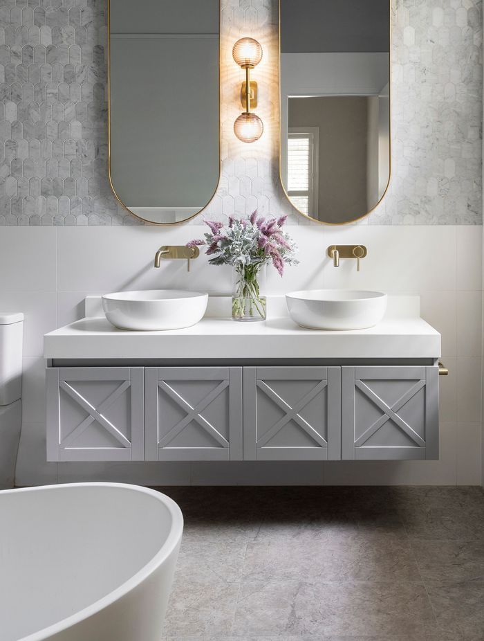 Double bathroom vanities are perfect for larger bathrooms