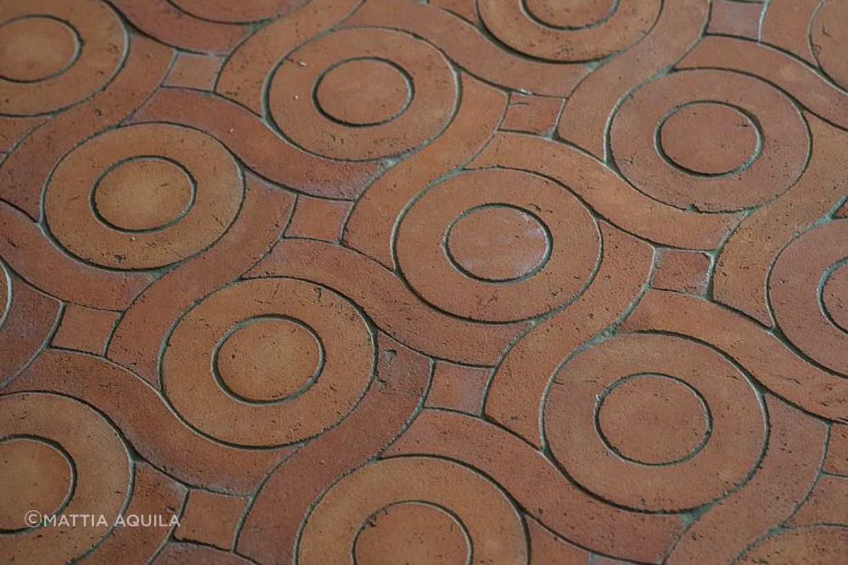Custom designed Manetti terracotta floor at Hotel Splendido Mare Portofino. Architecture by Festen Architecture.