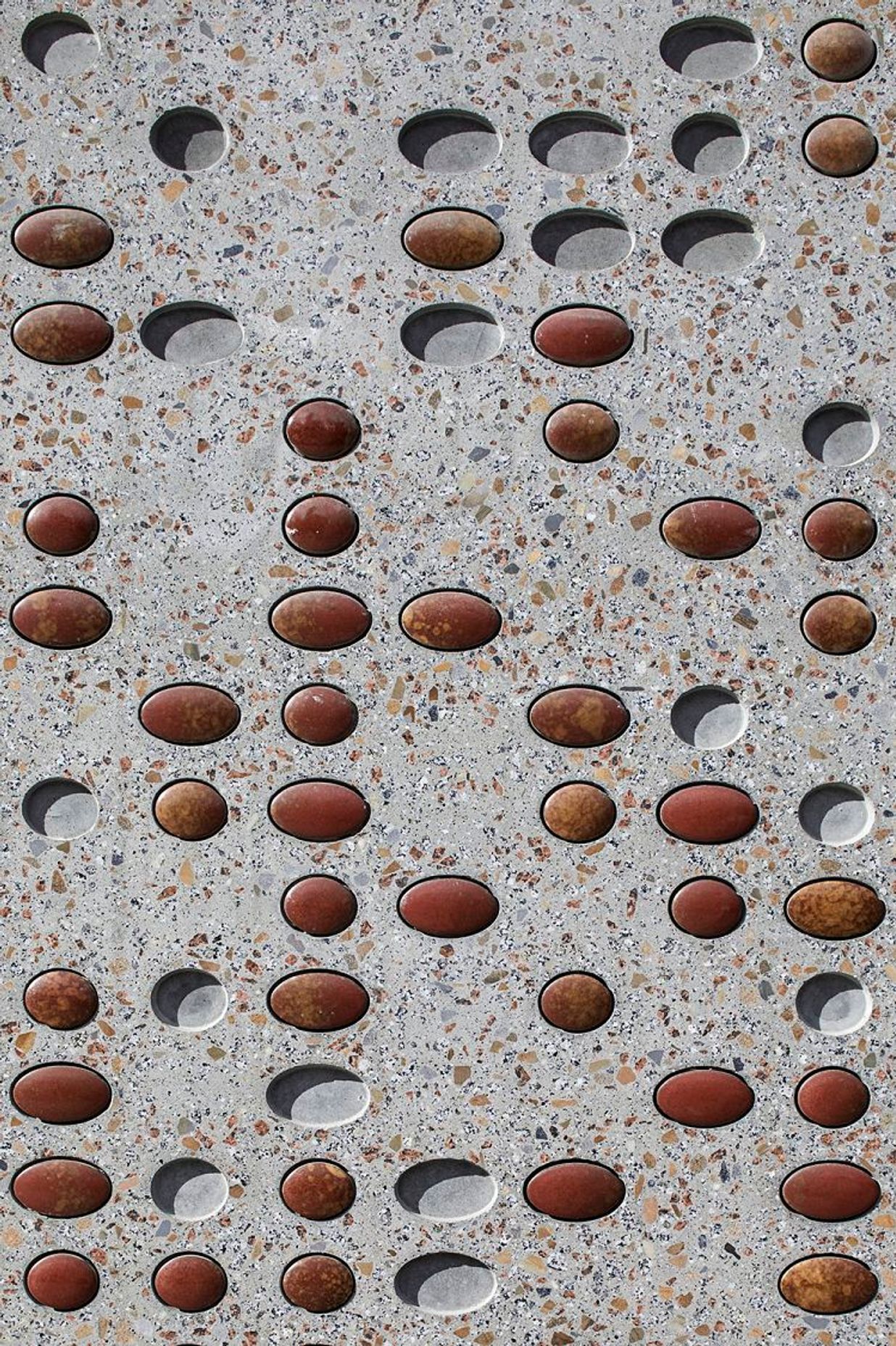 Custom INAX oval shaped ceramics for Melbourne Conservatorium of Music by John Wardle Architects