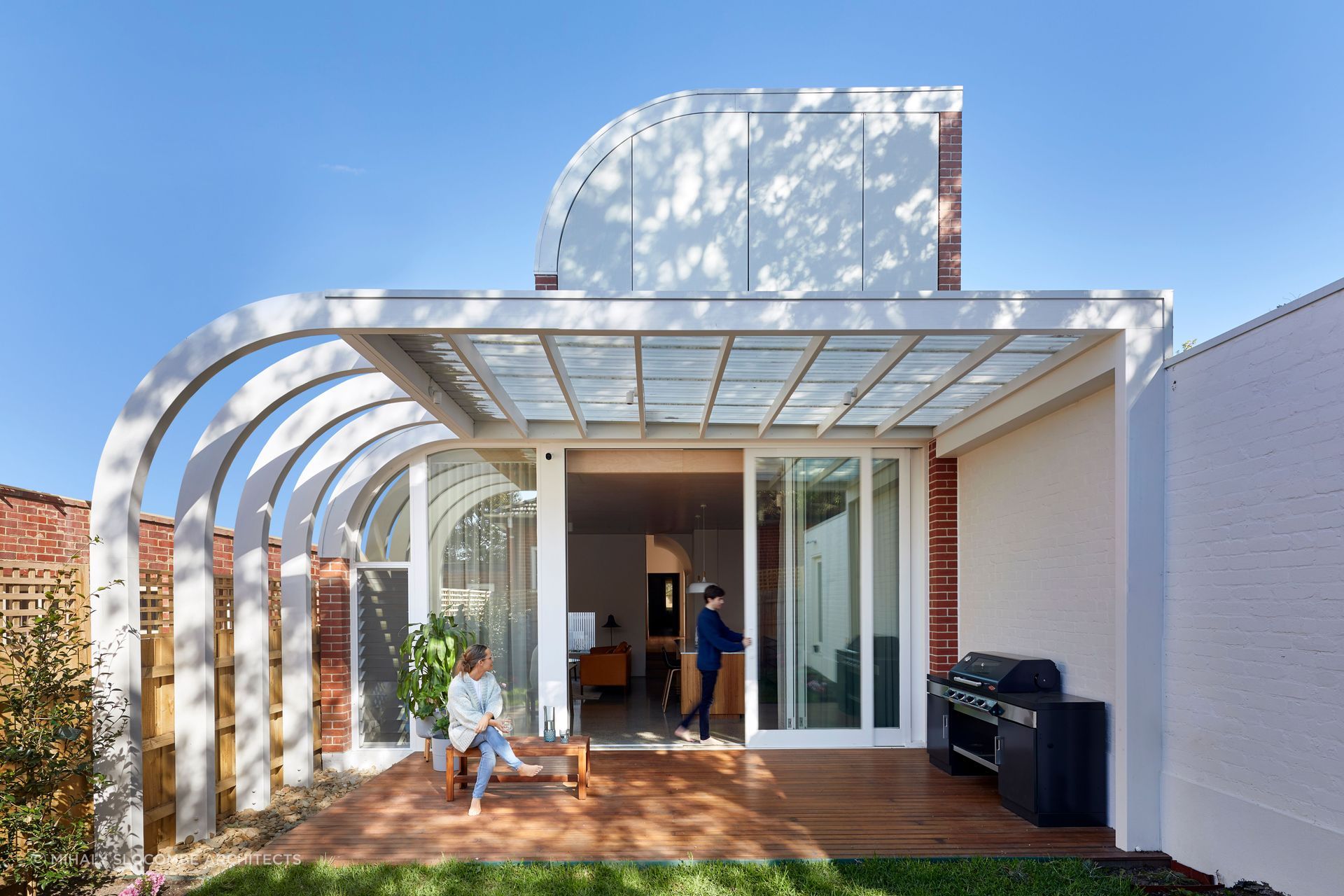 A modern art deco home. Featured Project: Deco House by Mihaly Slocombe Architects
